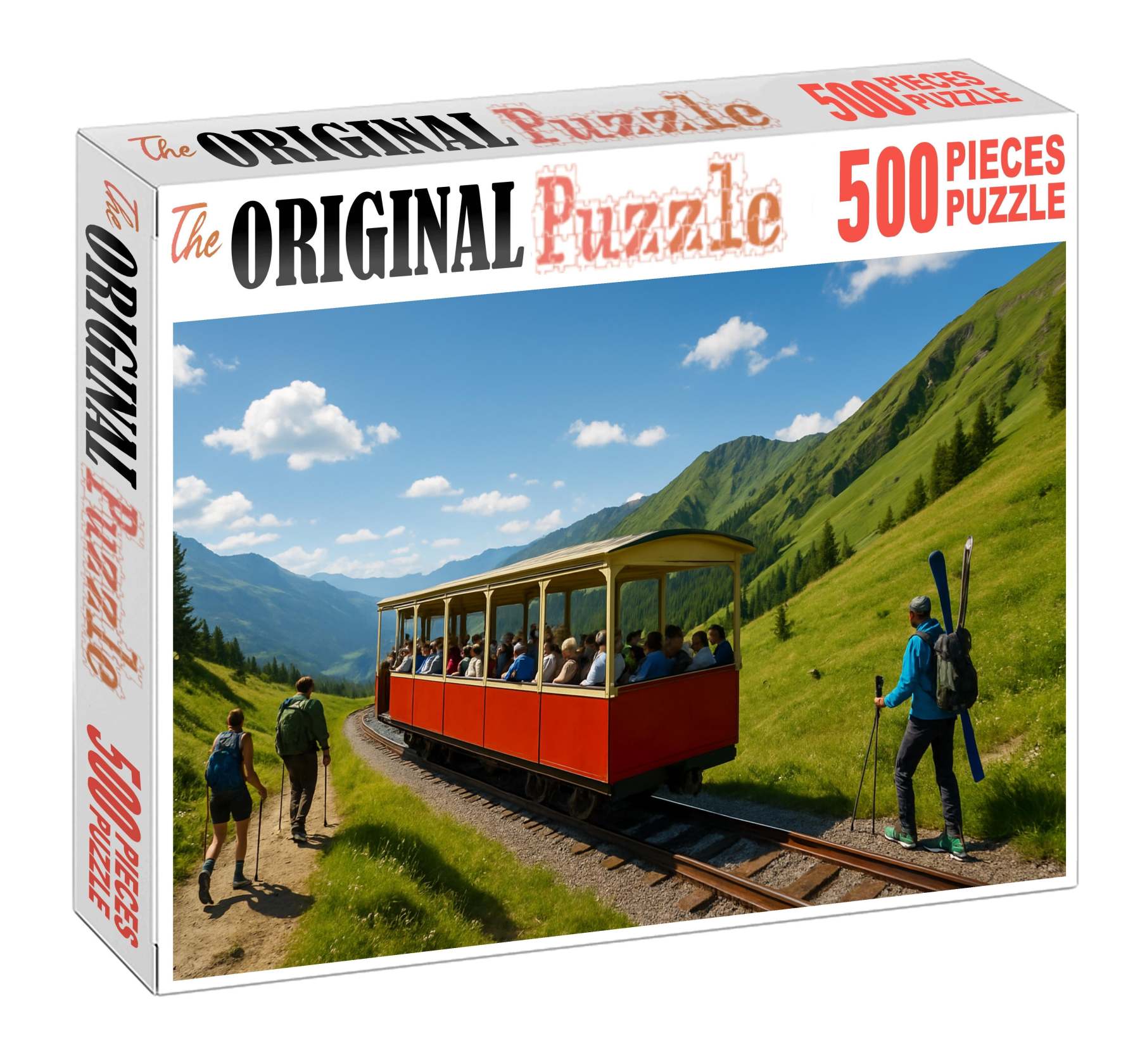 Compressed Air-driven Mountain Tramway 500 Piece Puzzle