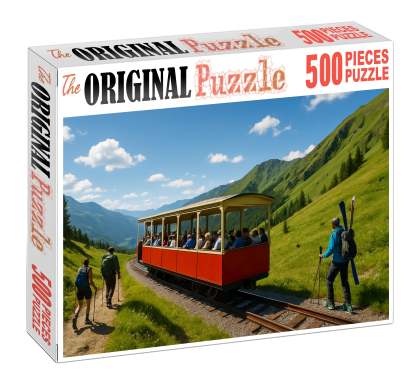 Compressed Air-driven Mountain Tramway 500 Piece Puzzle