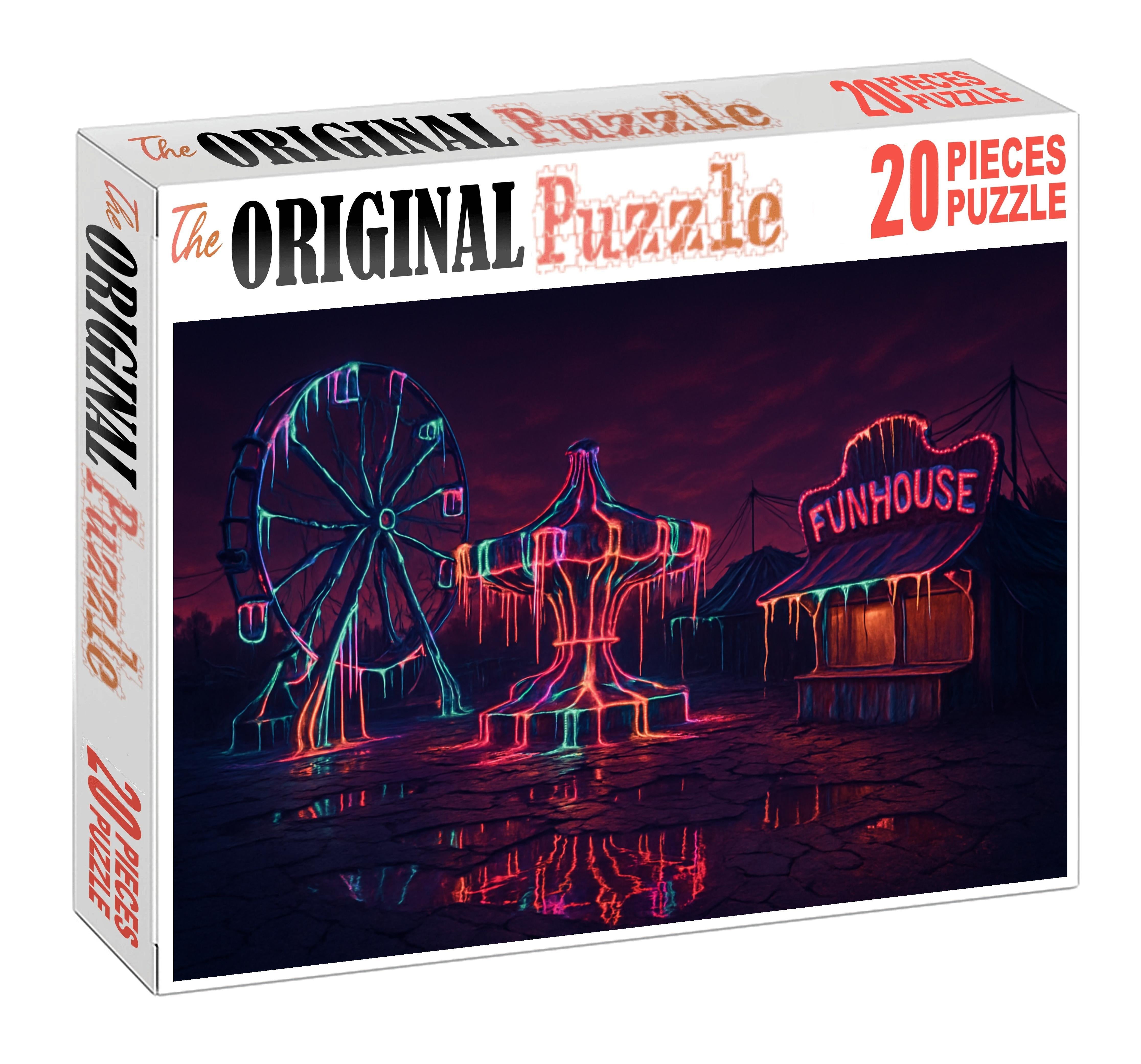 Deserted Carnival Of Melting Lights Custom Jigsaw Puzzle