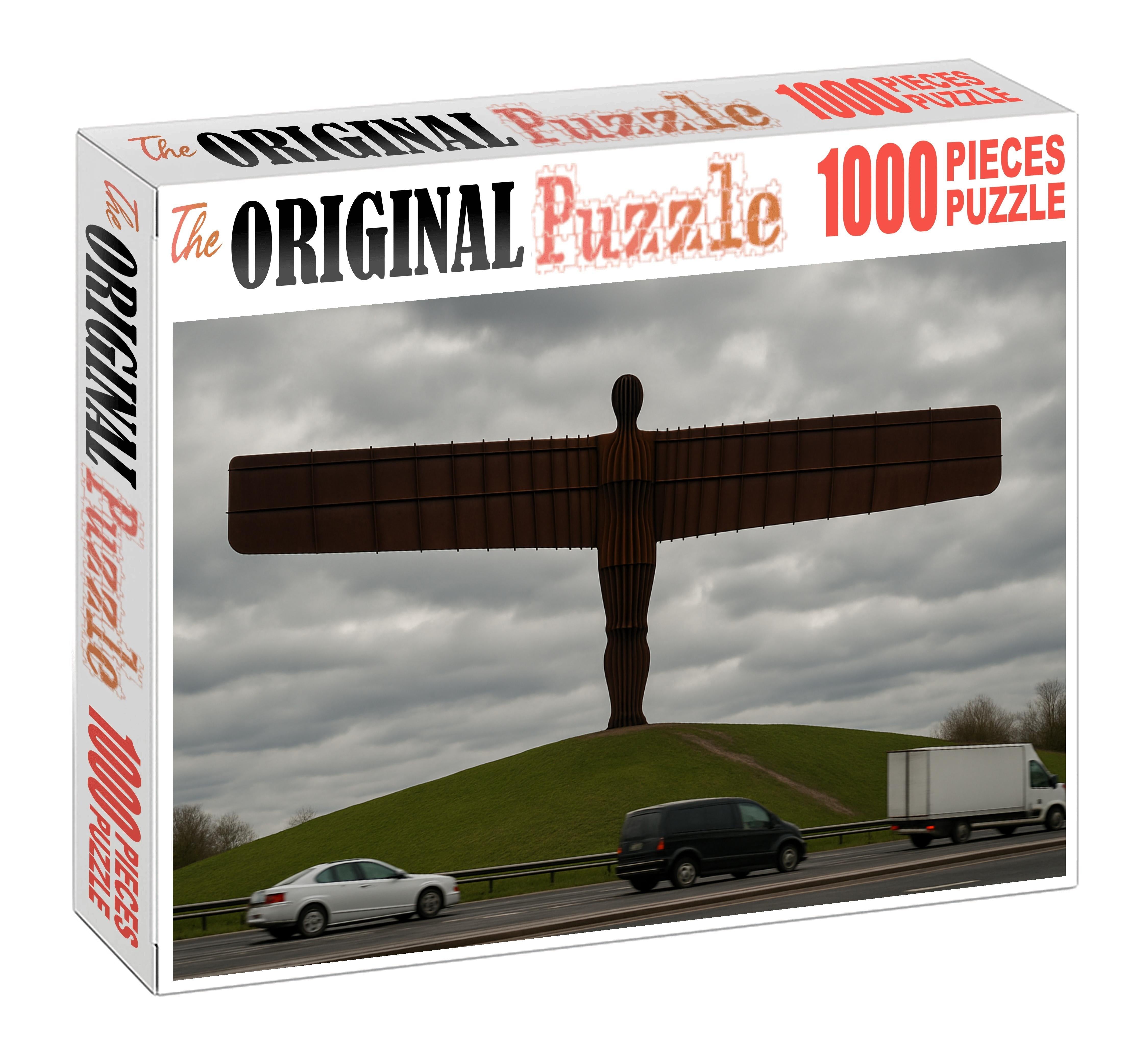 Angel Of The North Located In Gateshead England Recognized By 6235 As A Symbol Of Contemporary Public Art 20 Piece Puzzle