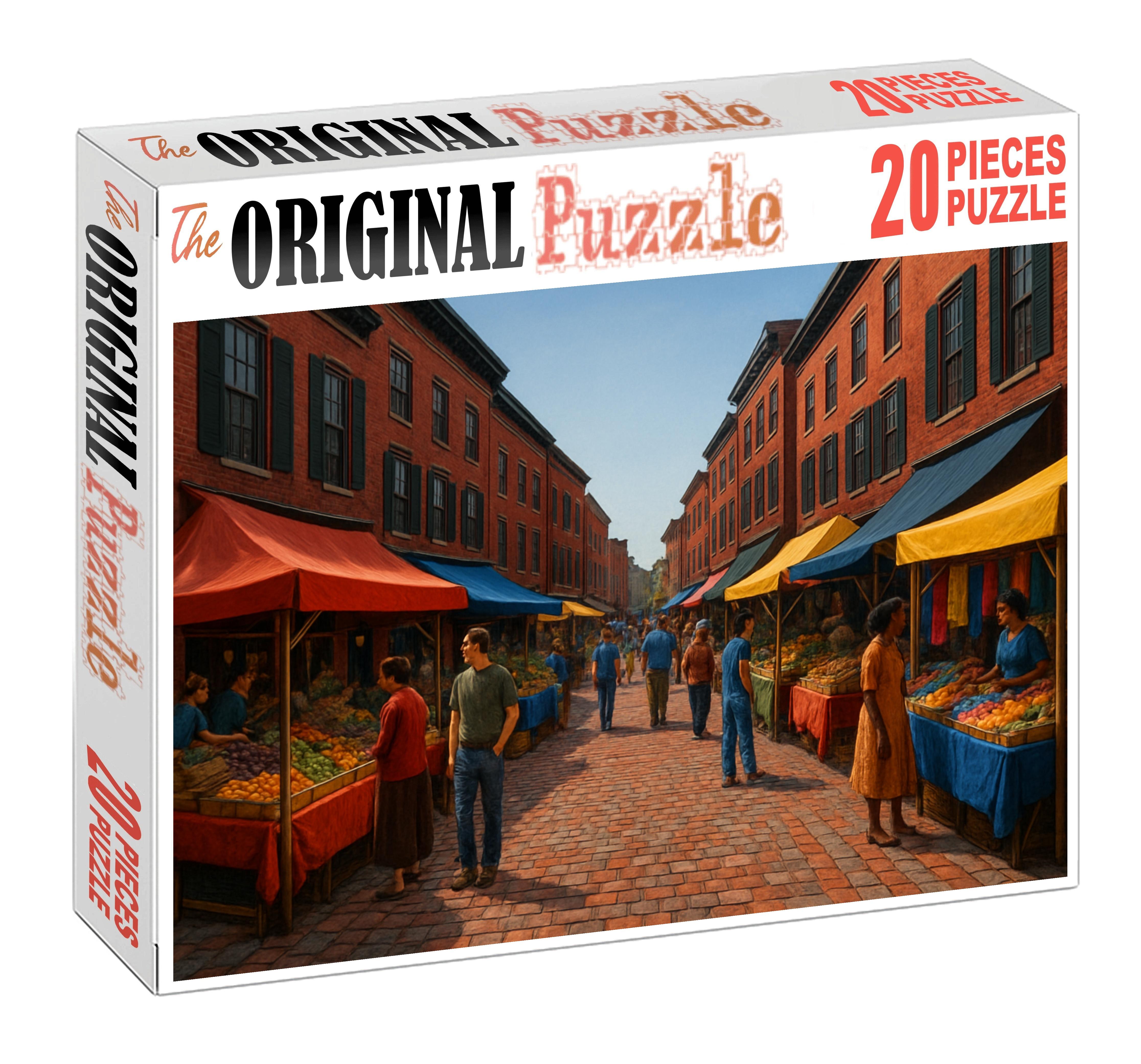 Crimson Market Row 20 Piece Puzzle