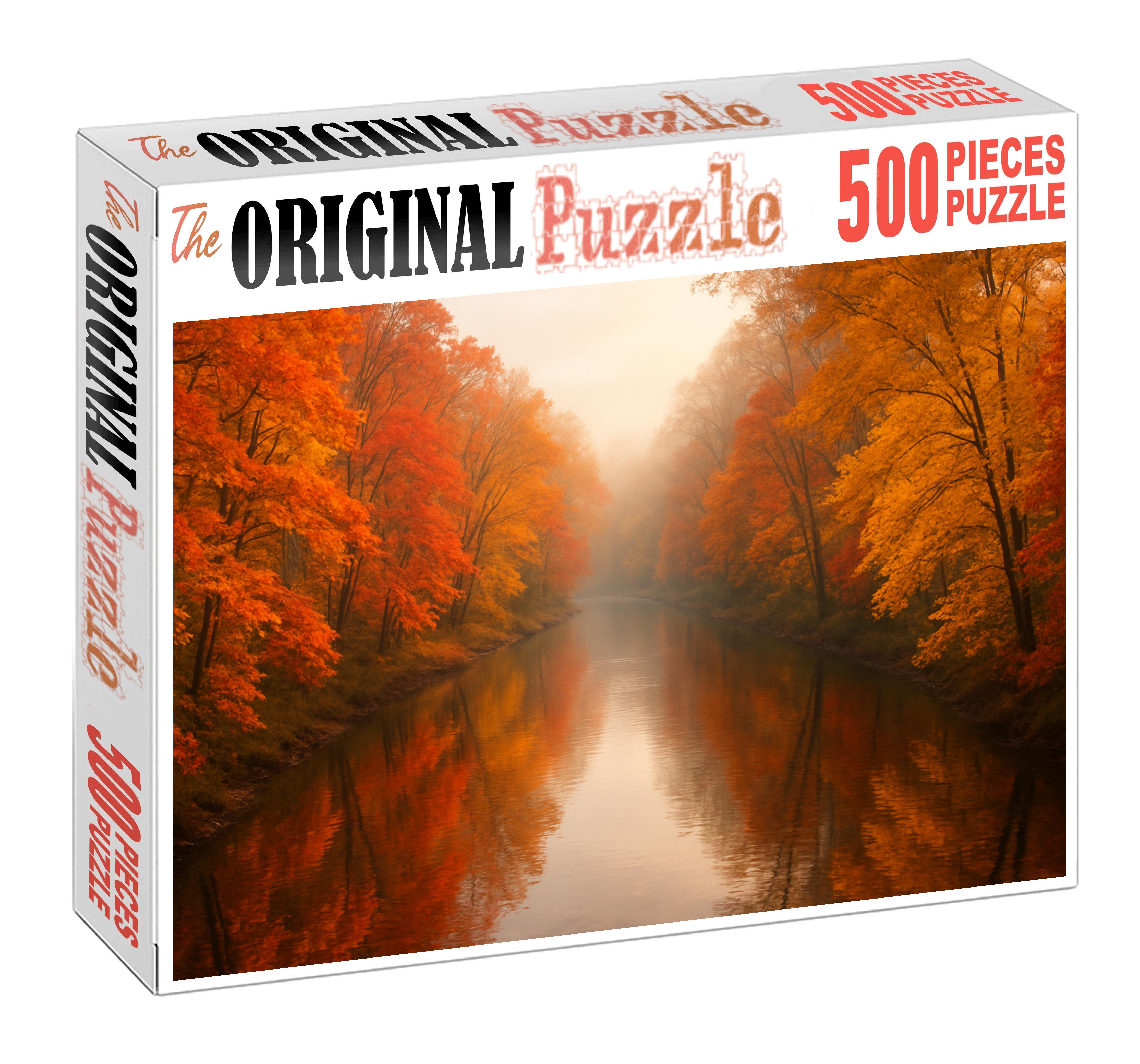 Autumn Riverside Passage Easy Puzzles