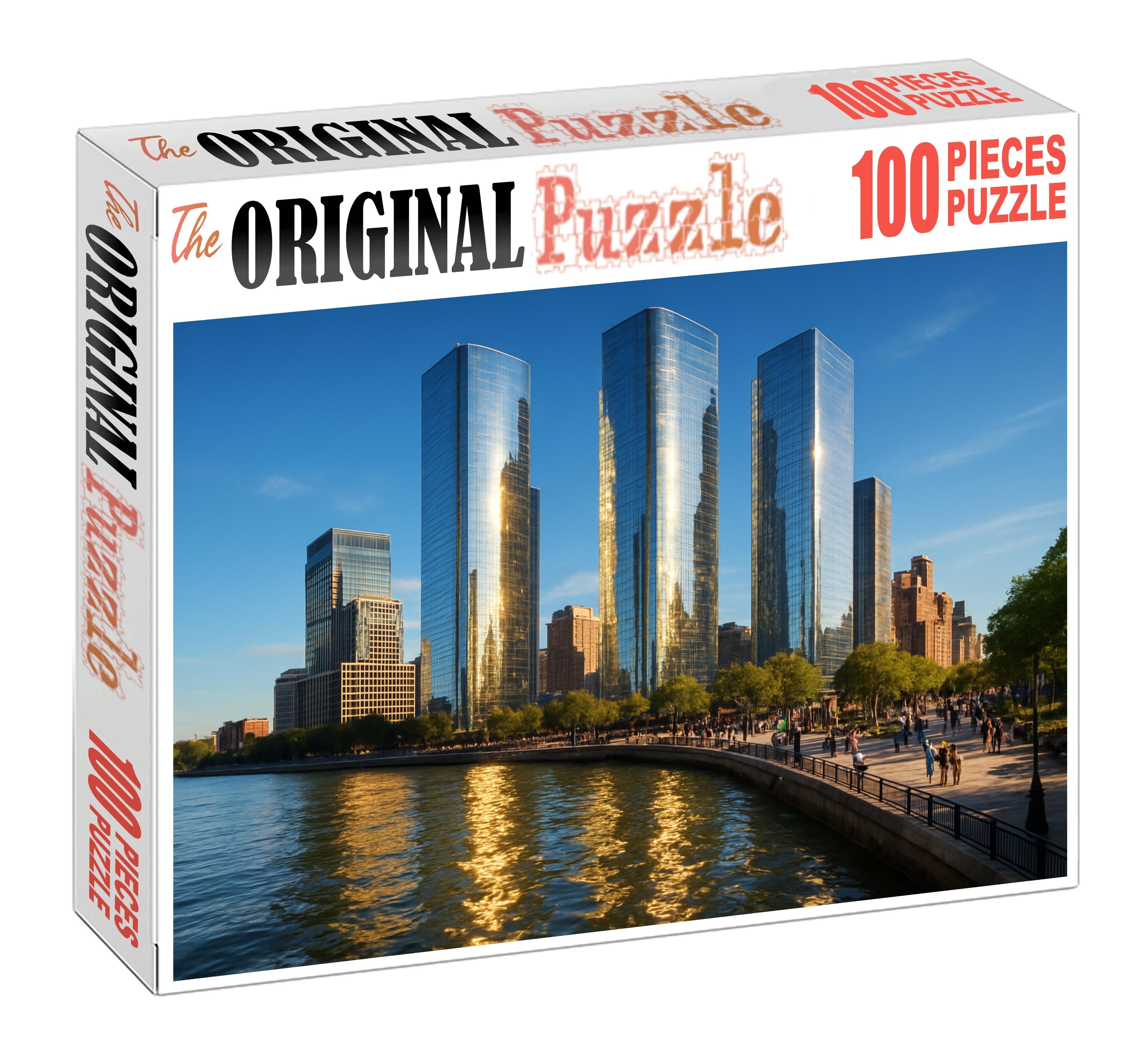 Melbourne Docklands Skyline Contemporary Waterfront Urbanism With Dynamic Geometric Forms Family Puzzles