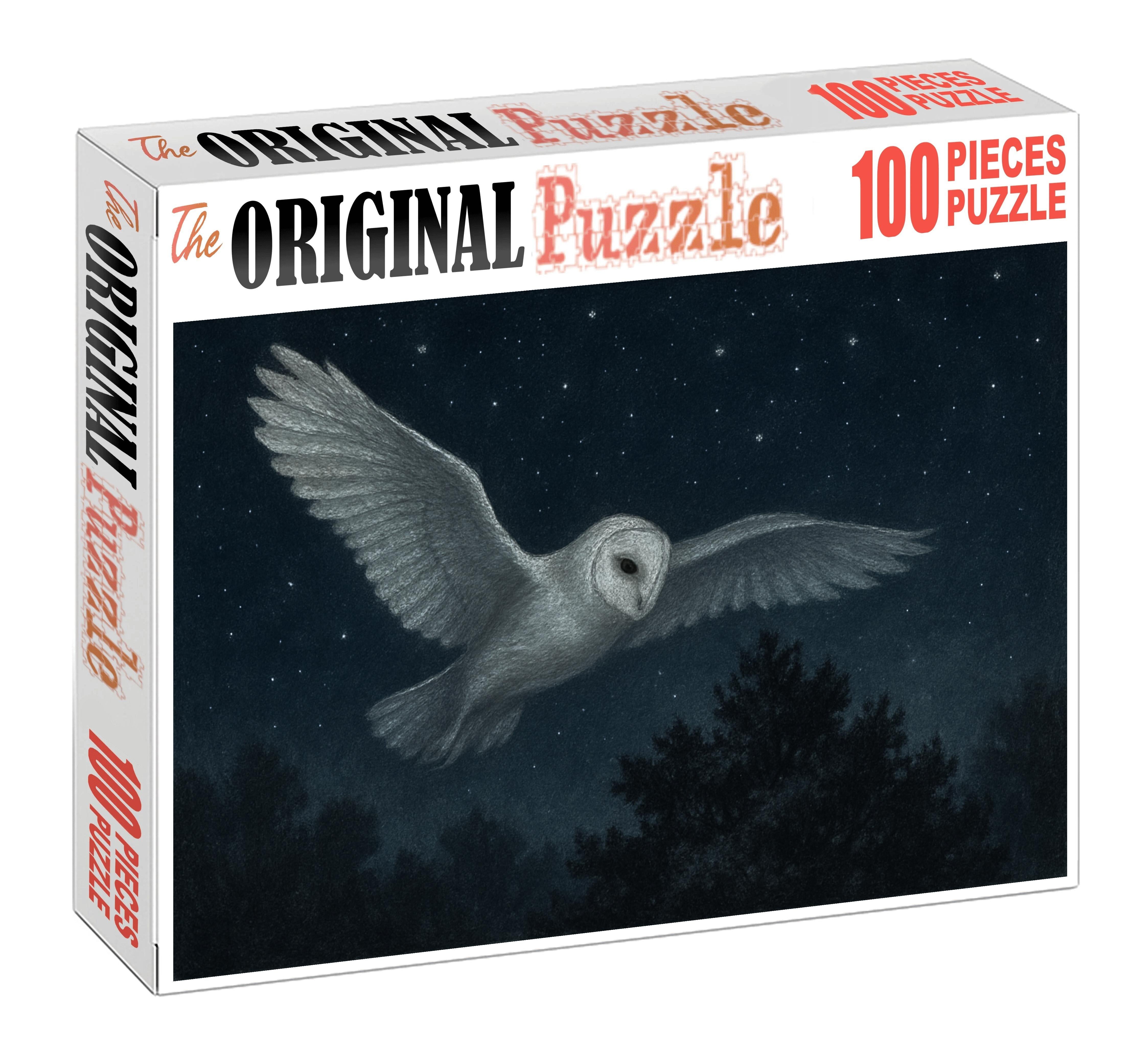 Moonlit Veil Ghostly Nocturnal Flyer With Whisper-quiet Wings 200 Piece Puzzle