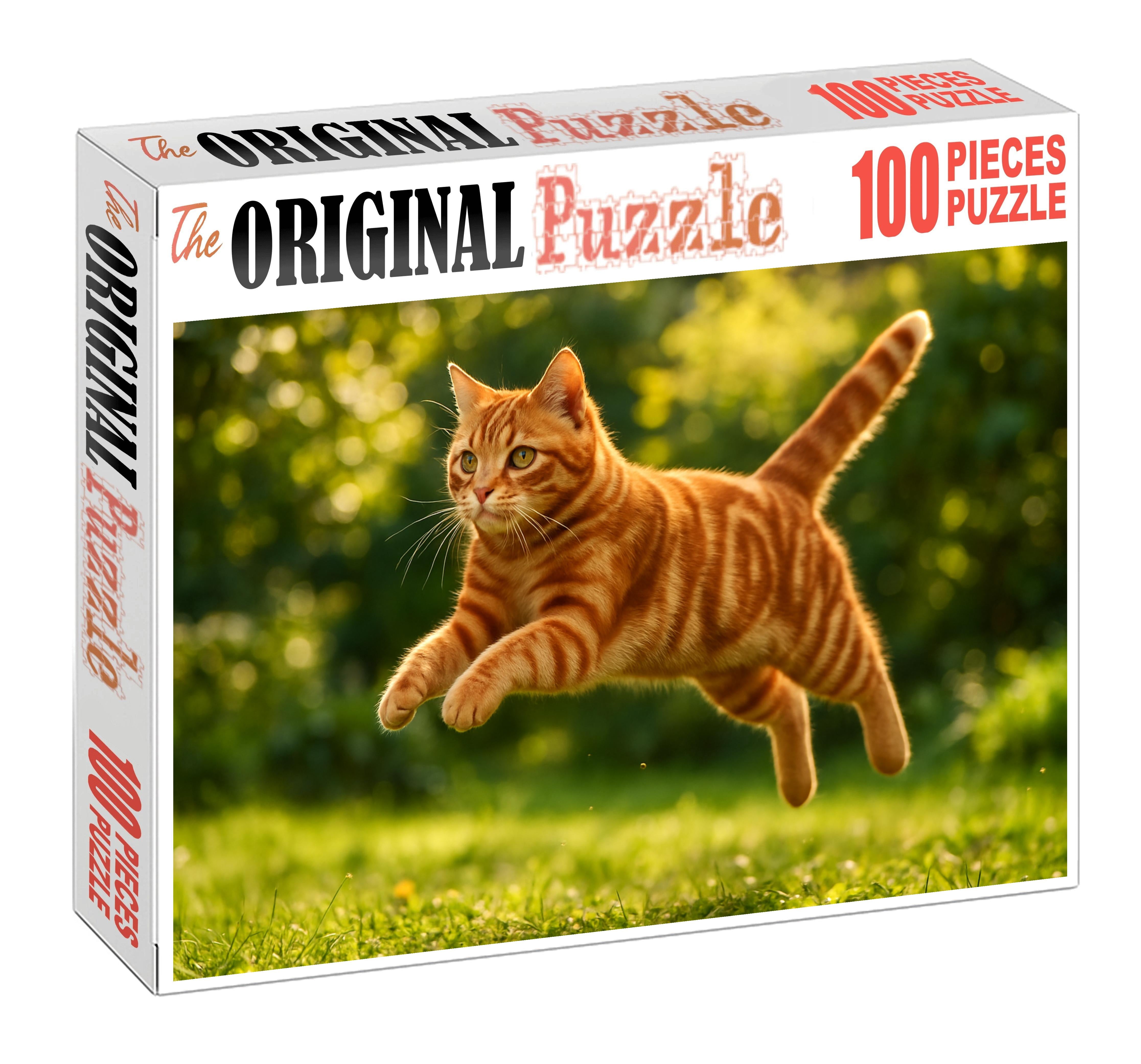 Copper Twister Spiraled Red Tabby With Spirited Charm Premium Puzzle Pieces