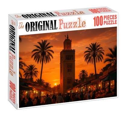 Koutoubia Mosque Marrakech Morocco Recognized By 7410 Globally As A Landmark Of Islamic Architecture Unique Puzzle Design