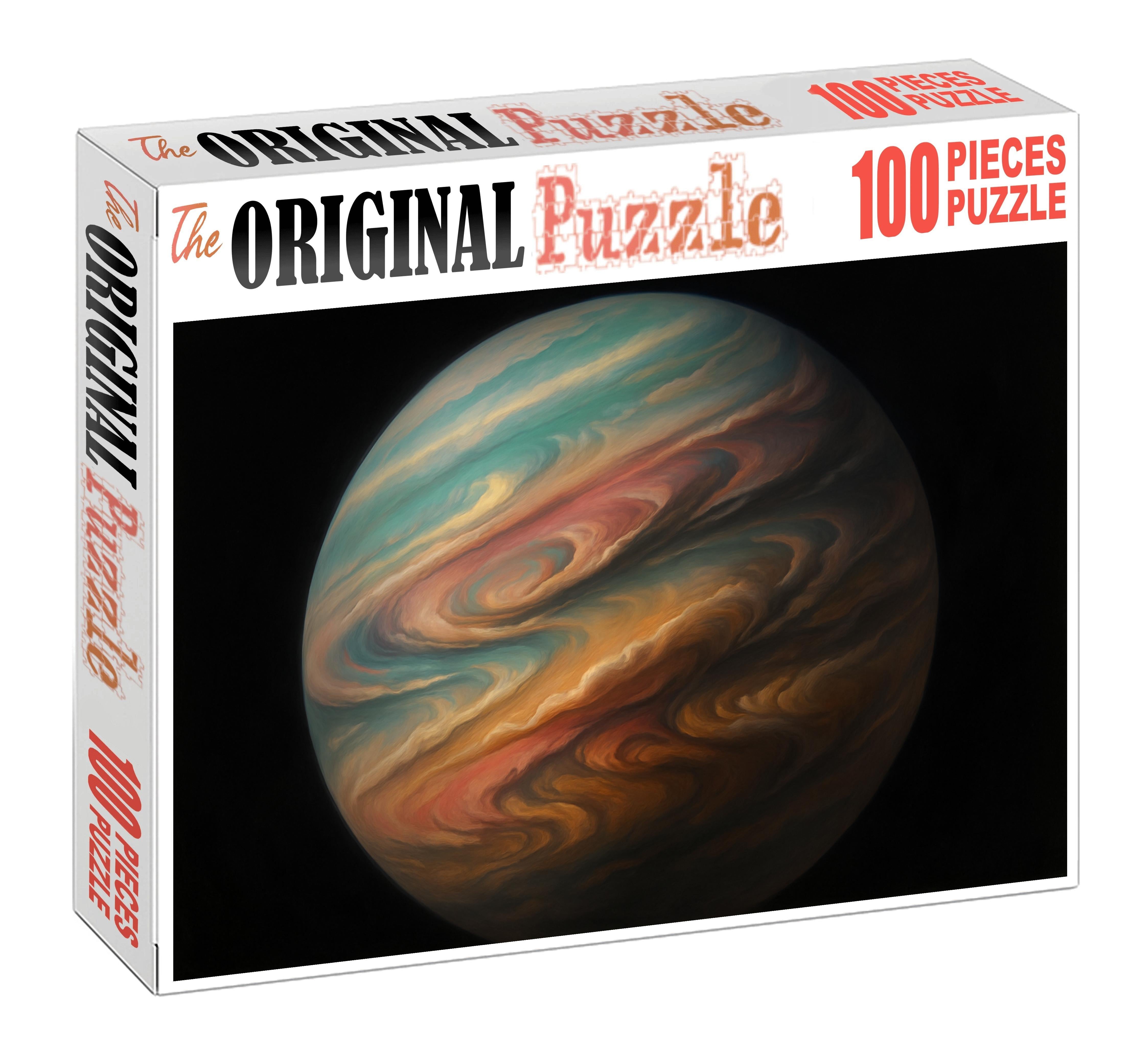 Iridescent Cyclonic Gas Bands Unique Puzzle Design