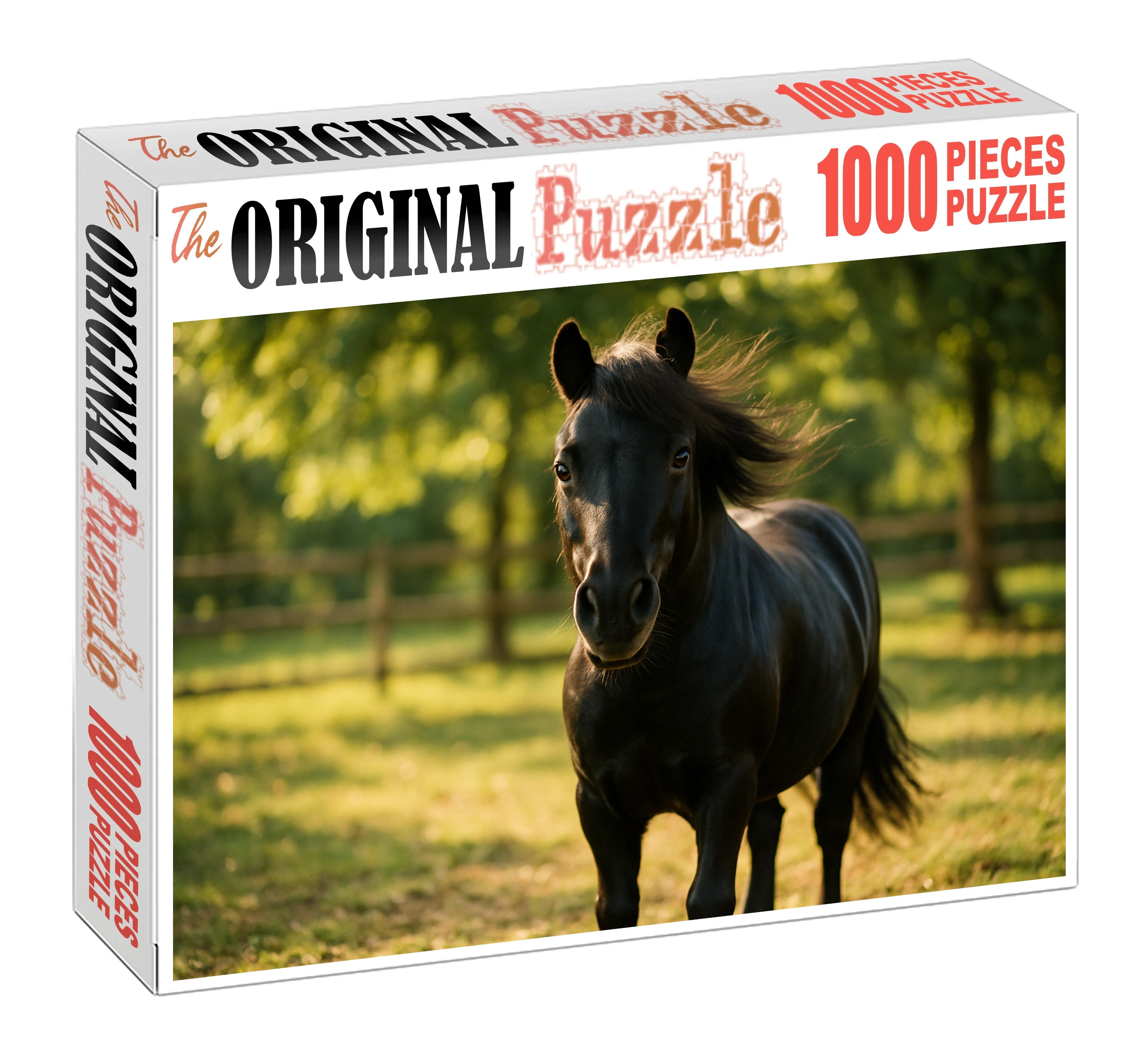 Sable Whisper Pony Large Format Puzzle
