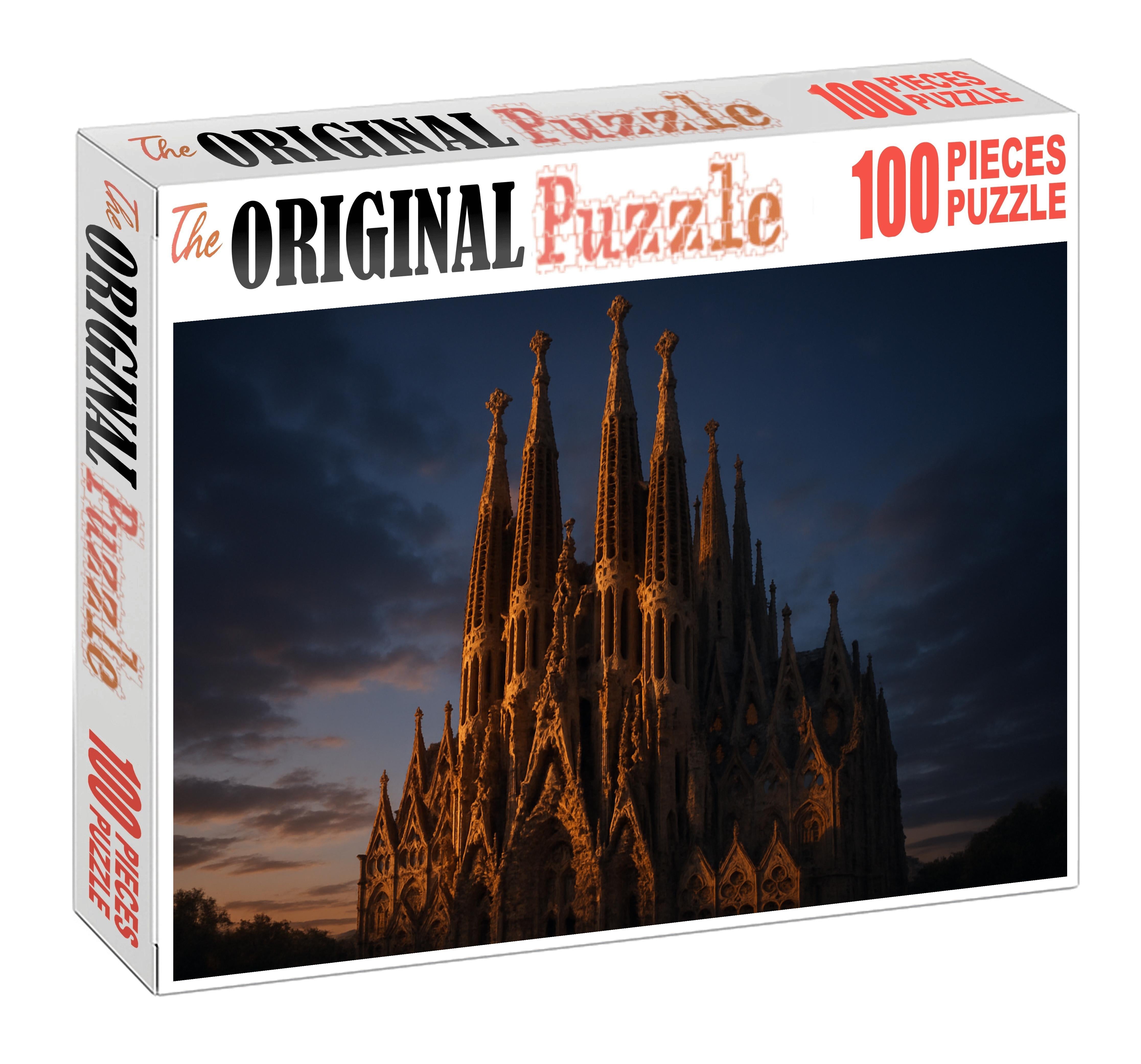 Sagrada Familia Located In Barcelona Spain Recognized By 7935 Worldwide As An Unparalleled Masterpiece Of Modernist Architecture Large Format Puzzle