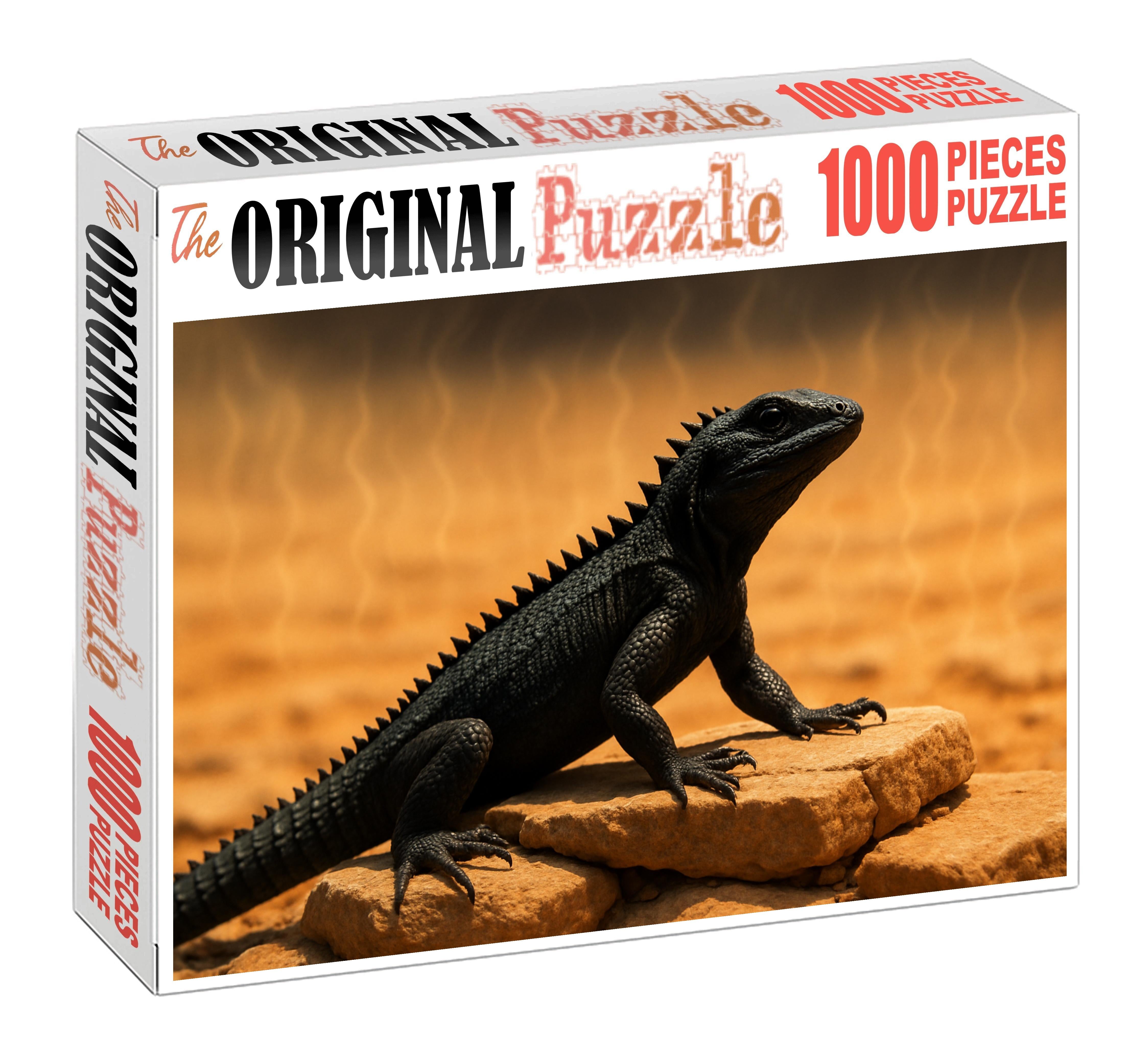 Obsidian Spineback Armored Desert Walker With Adaptive Thermoregulation Premium Puzzle Pieces