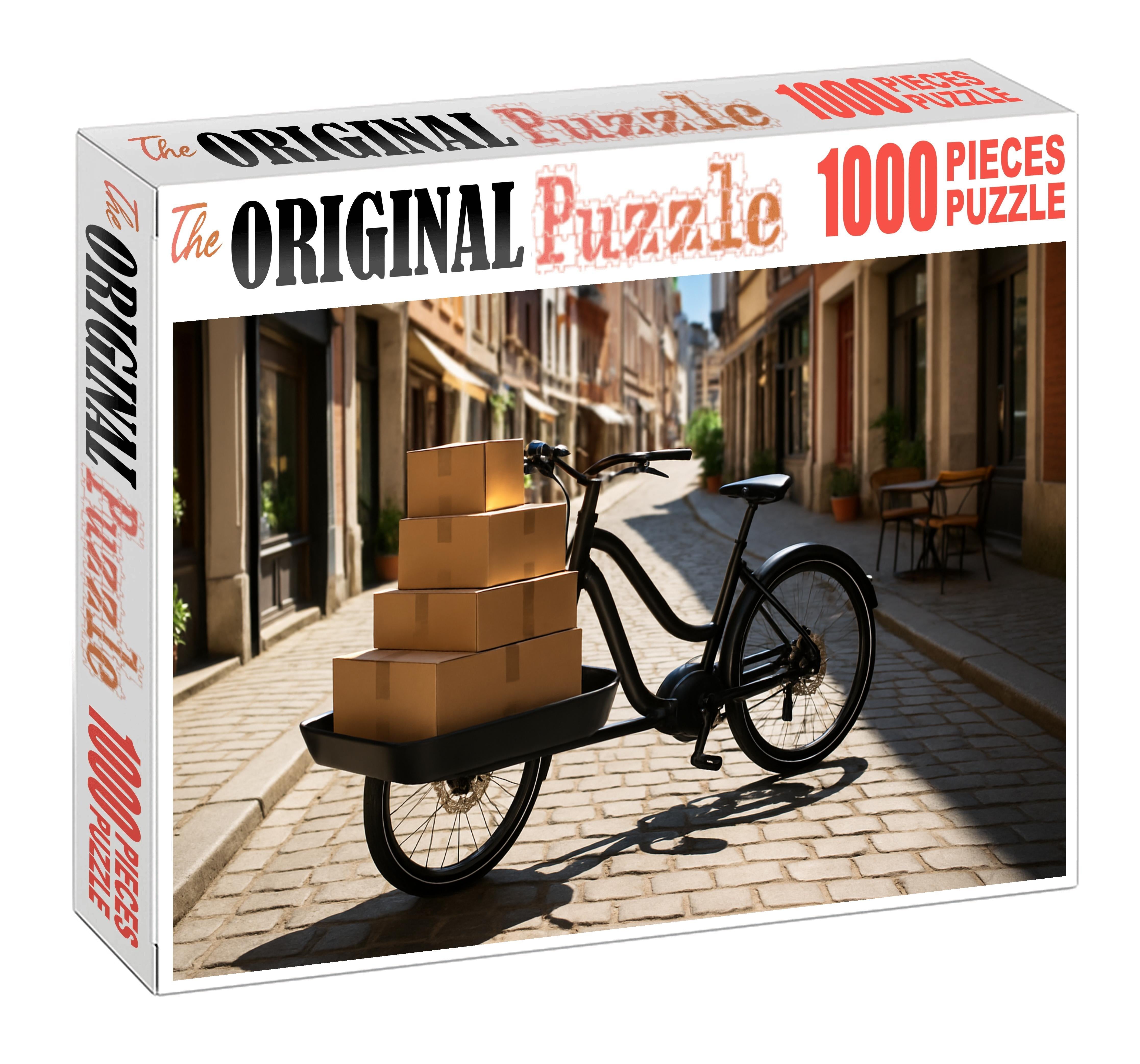 Lightweight Carbon Fiber Cargo Bicycle 100 Piece Puzzle