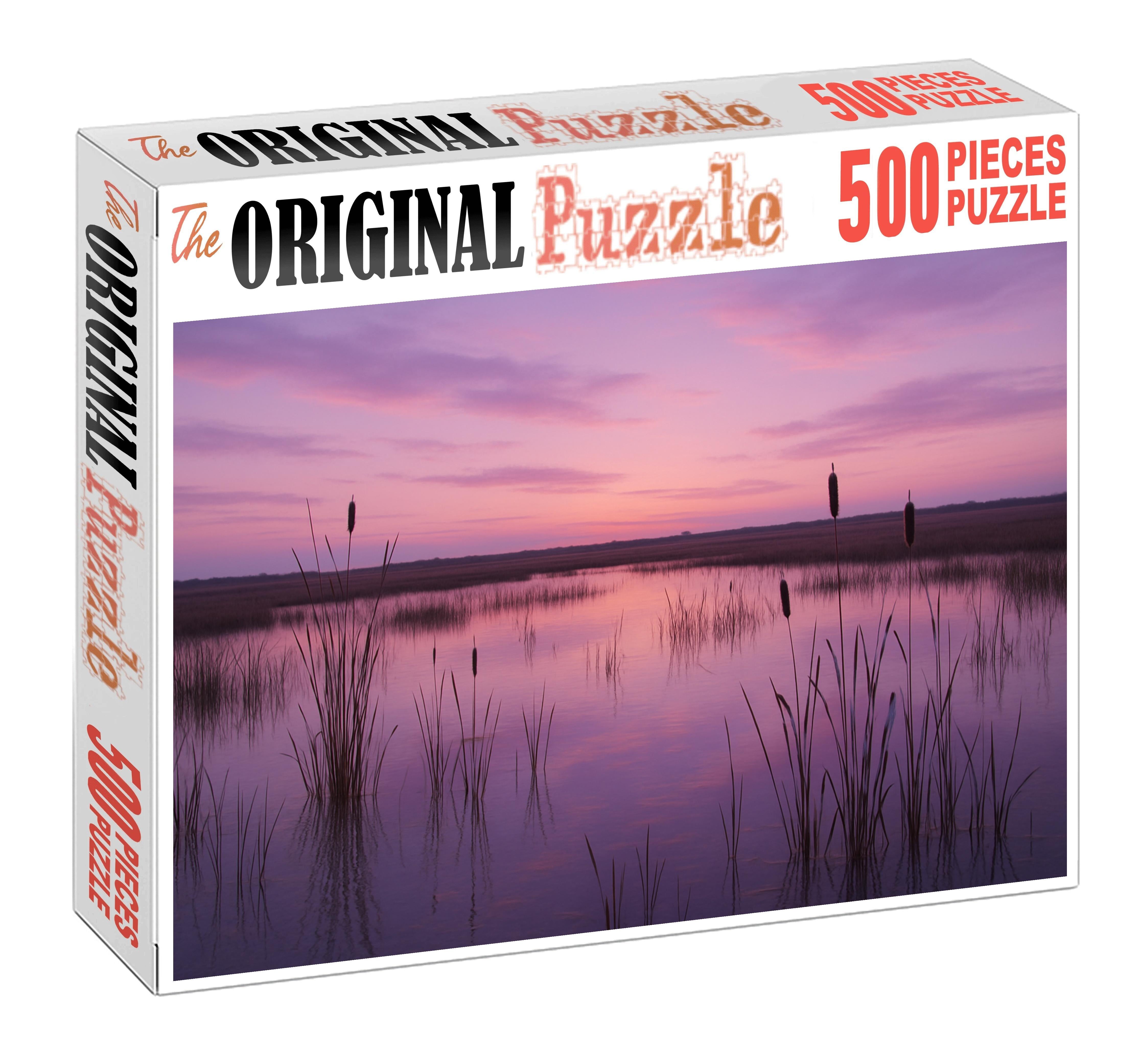 Serene Marshland Dusk Puzzle Collection
