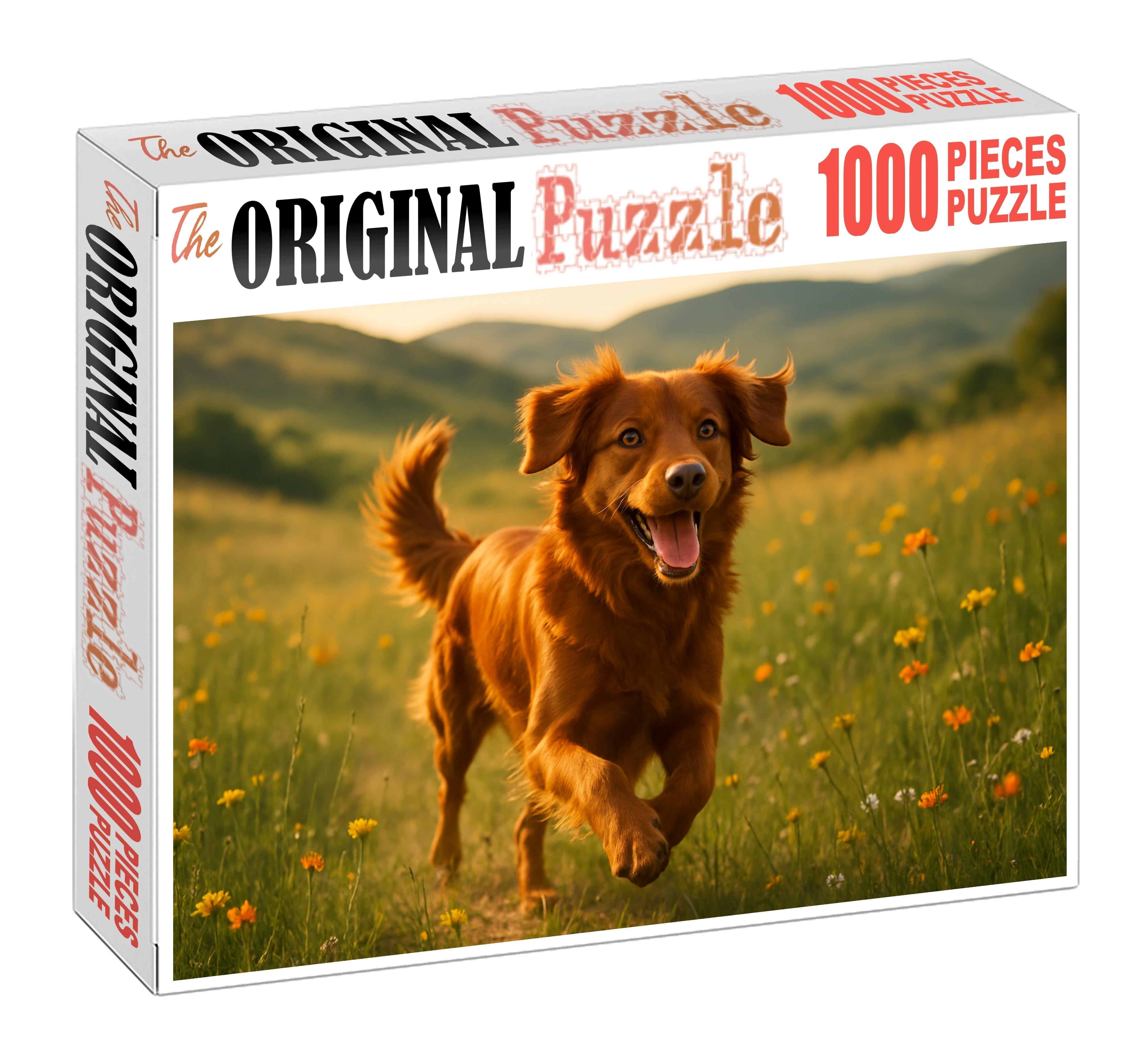 Amber Whirlwind Energetic Copper-coated Herding Dog With Agile Spirit Challenging Puzzles