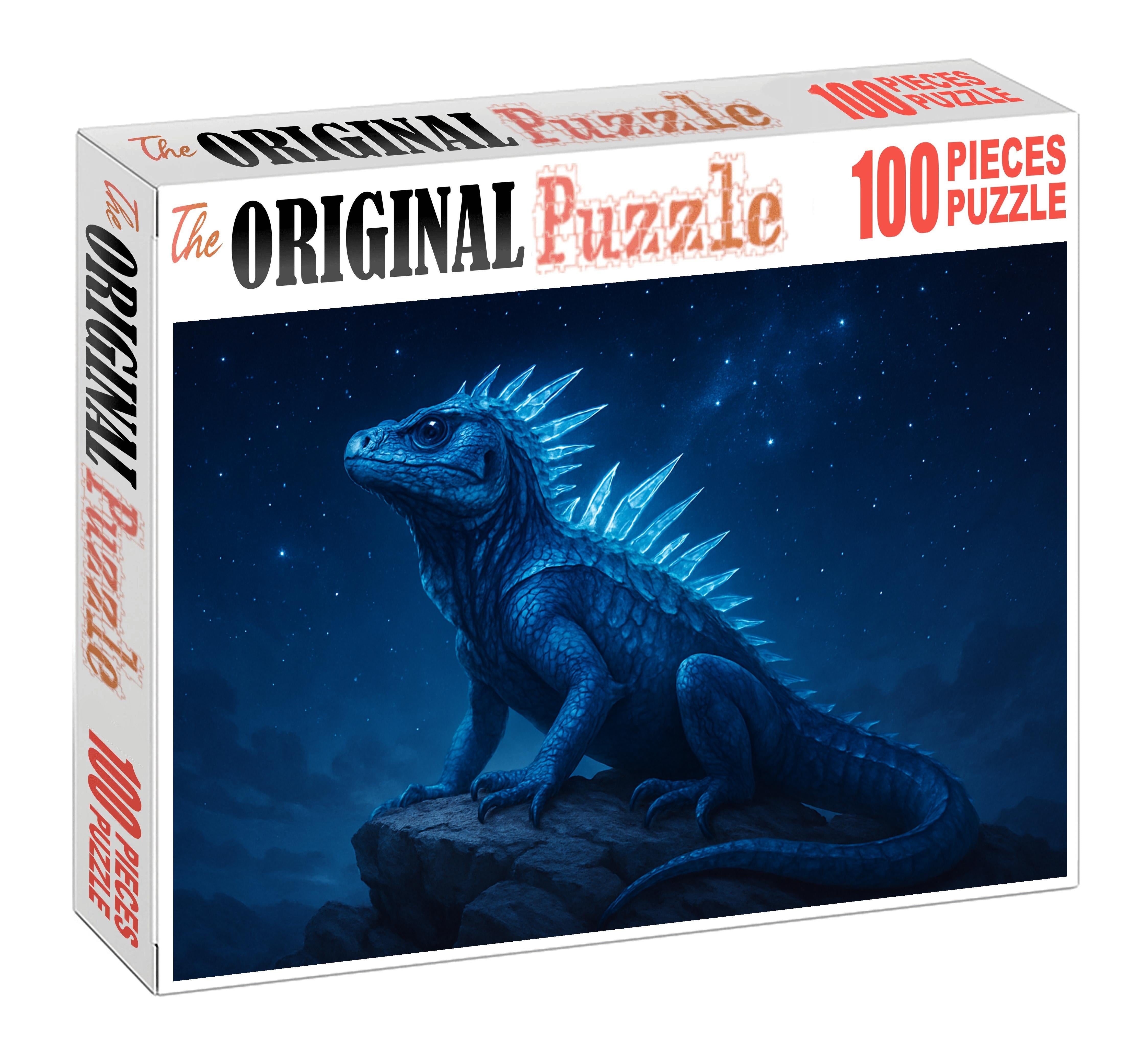 Starspike Basilisk Crystal-spined Reptile With Cosmic Breath Large Format Puzzle