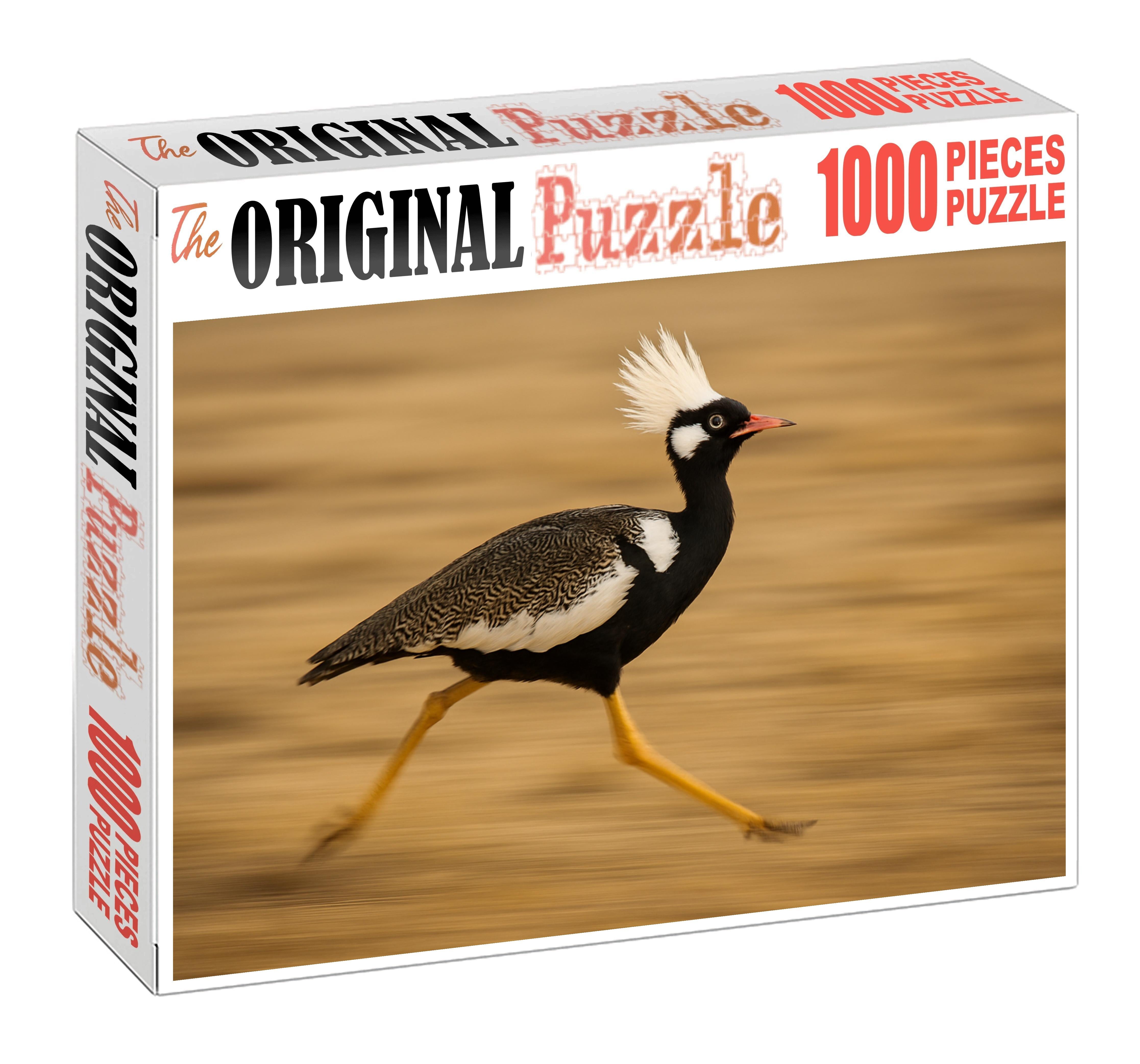Ivory Crest Runner Agile Ground-dweller With Feathered Head Plumes Puzzle Fun