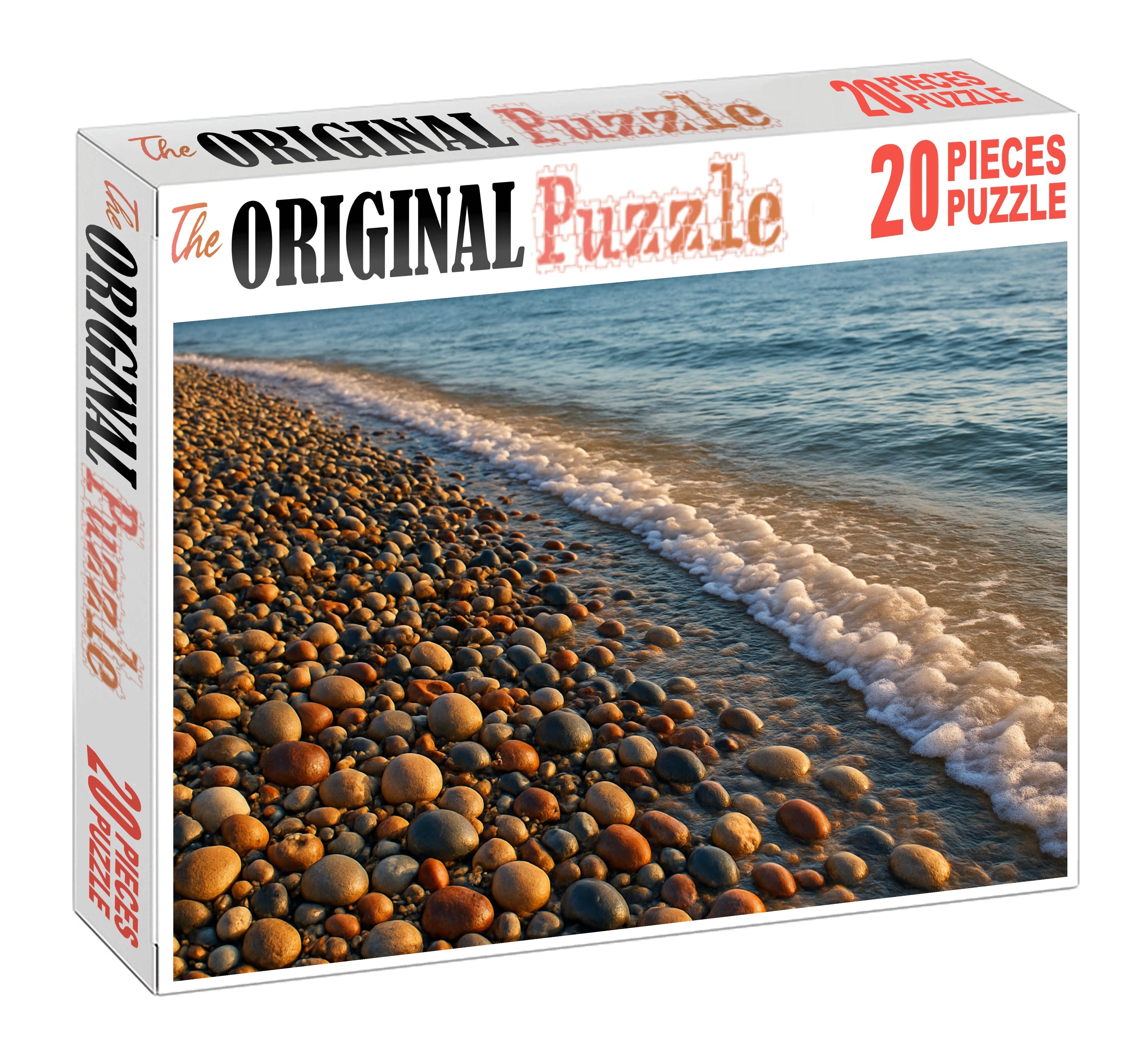 Sunlit Pebble Shore Puzzle Fun