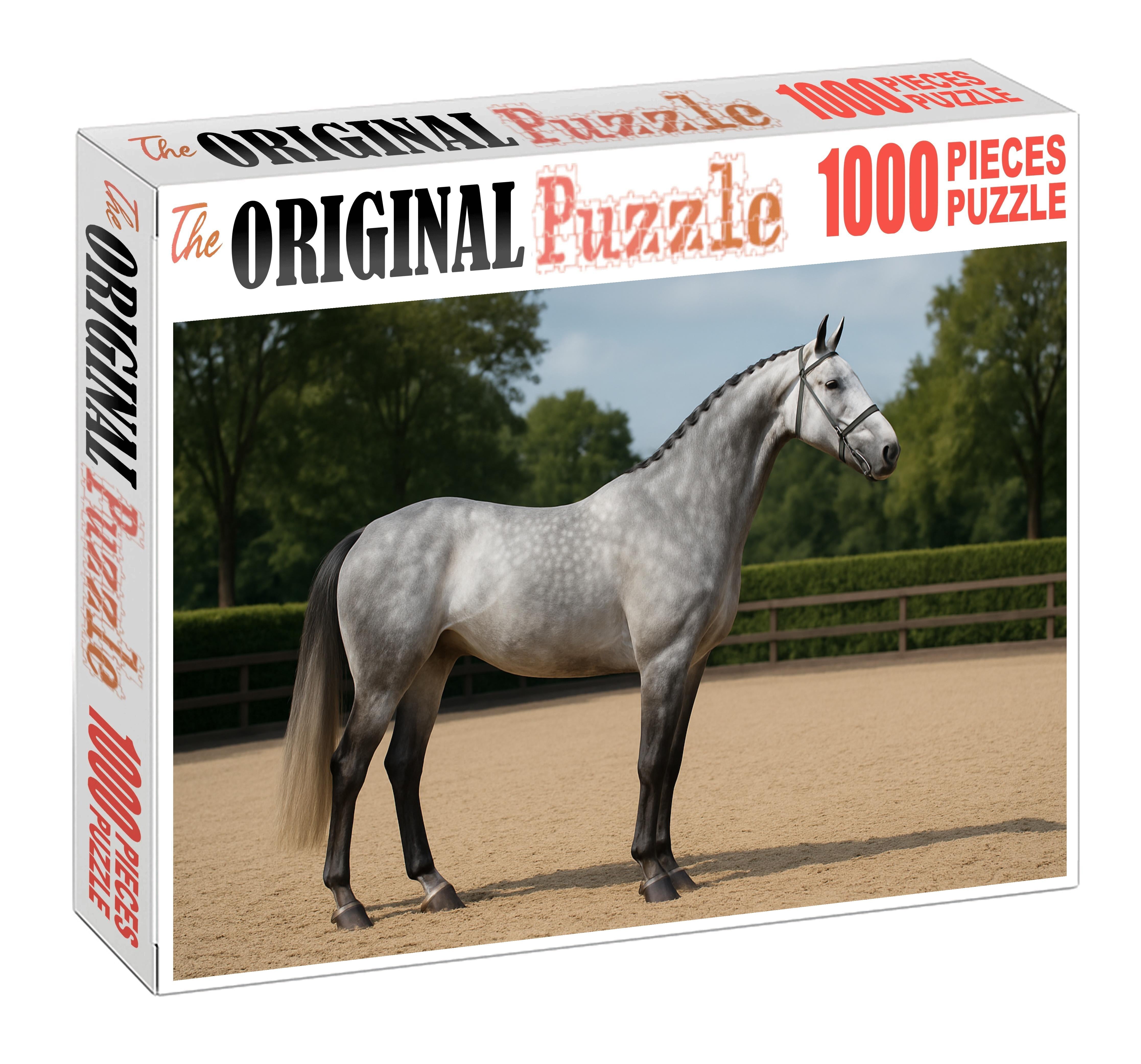 Silver Comet Sleek Gray Warmblood With Poised Presence 500 Piece Puzzle