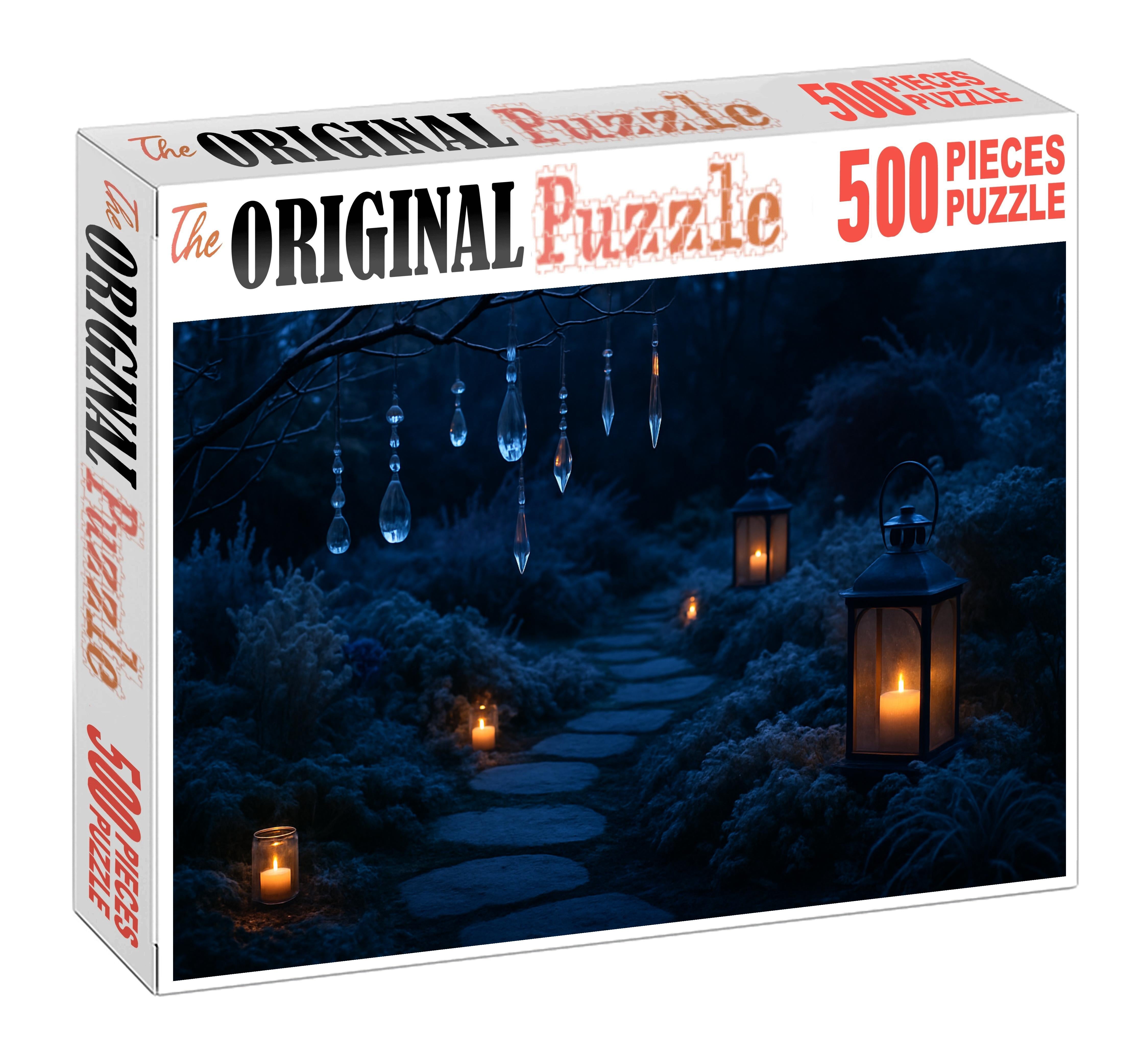 Twilight Frost Garden Crystal Ornaments And Soft Candlelight Puzzle Fun