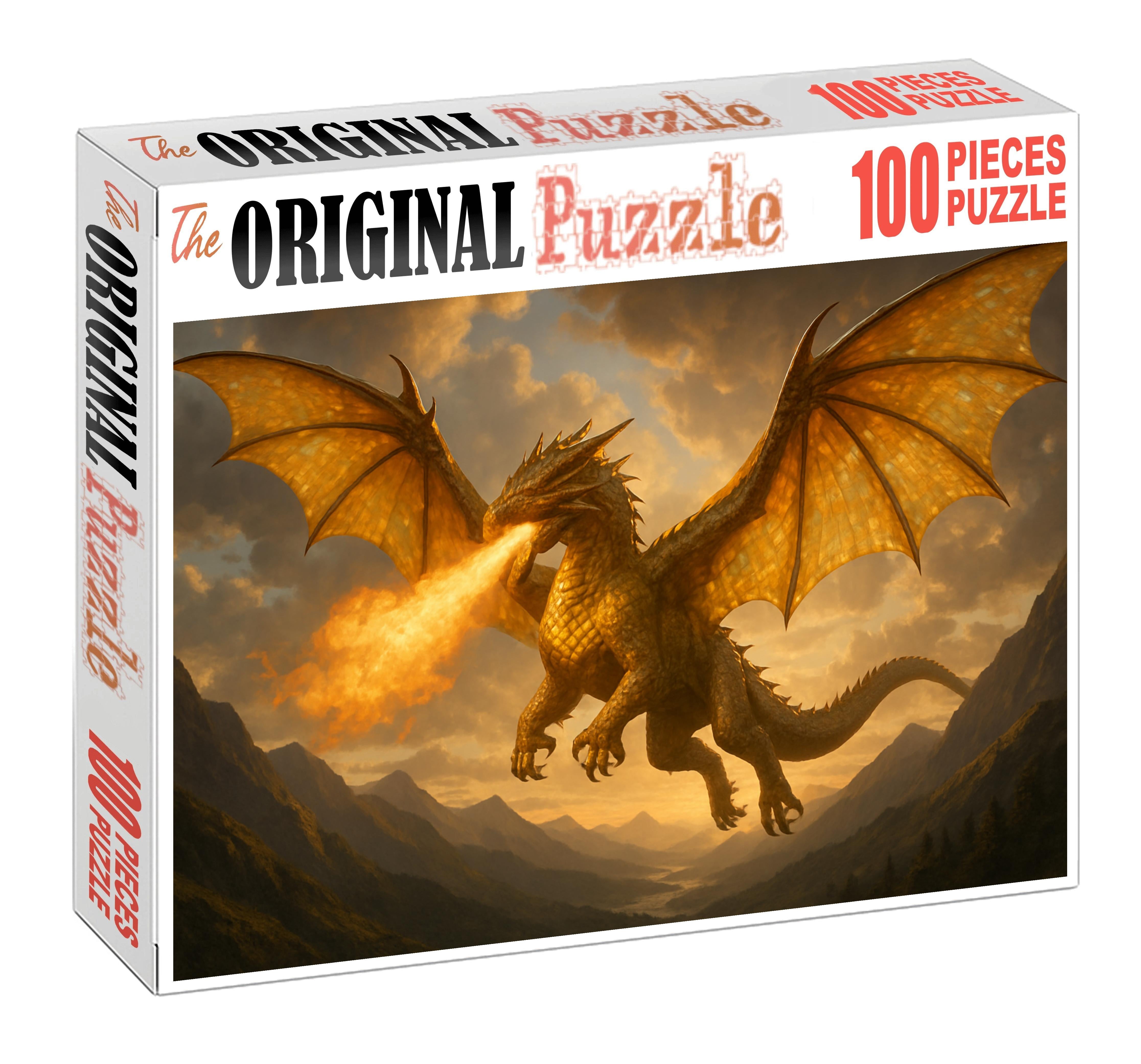 Sunspire Drakkar Towering Solar Dragon Of The Sky Ridges Premium Puzzle Pieces