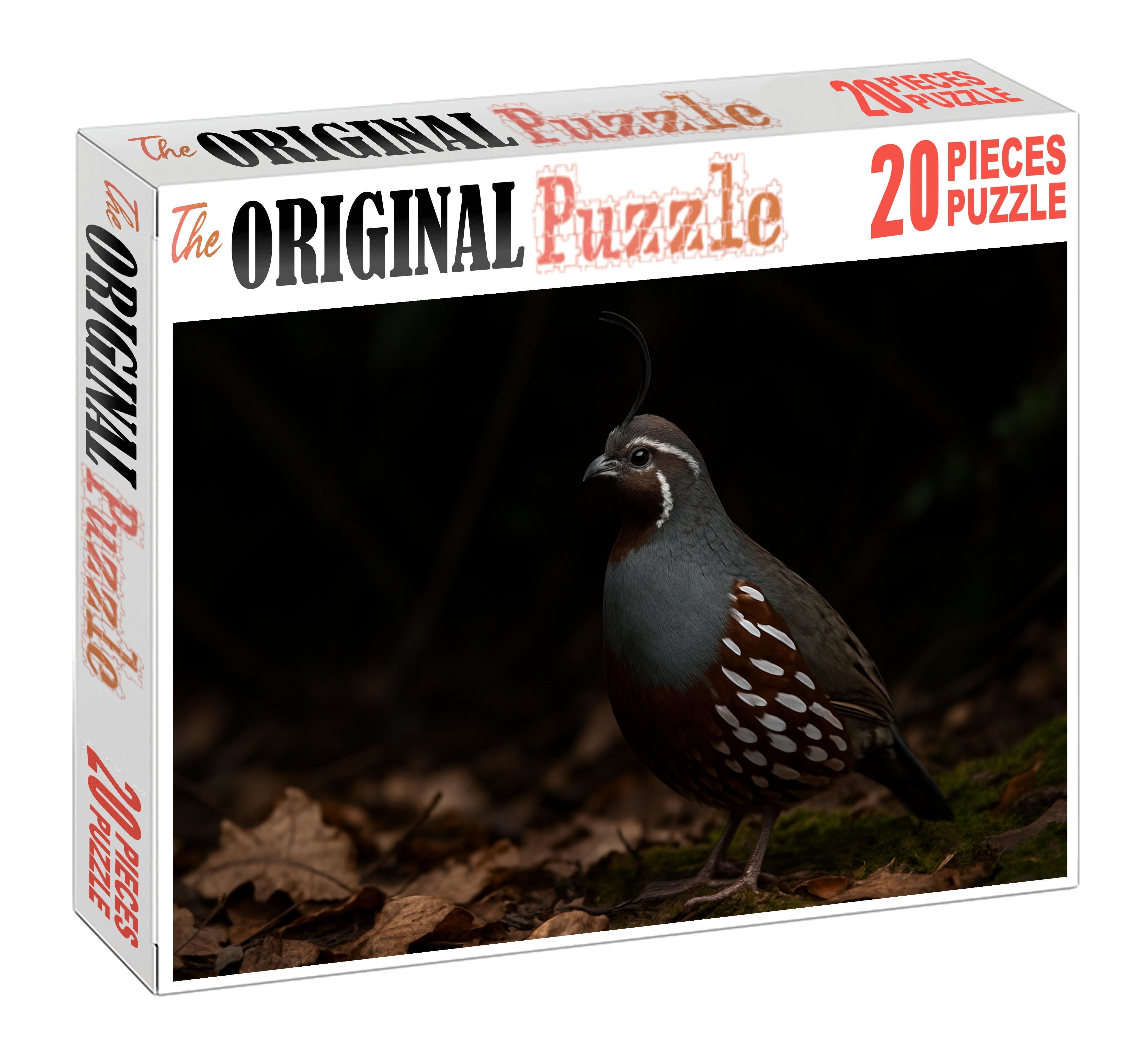 Mountain Quail Ground-dwelling Highland Sprite Puzzle Fun