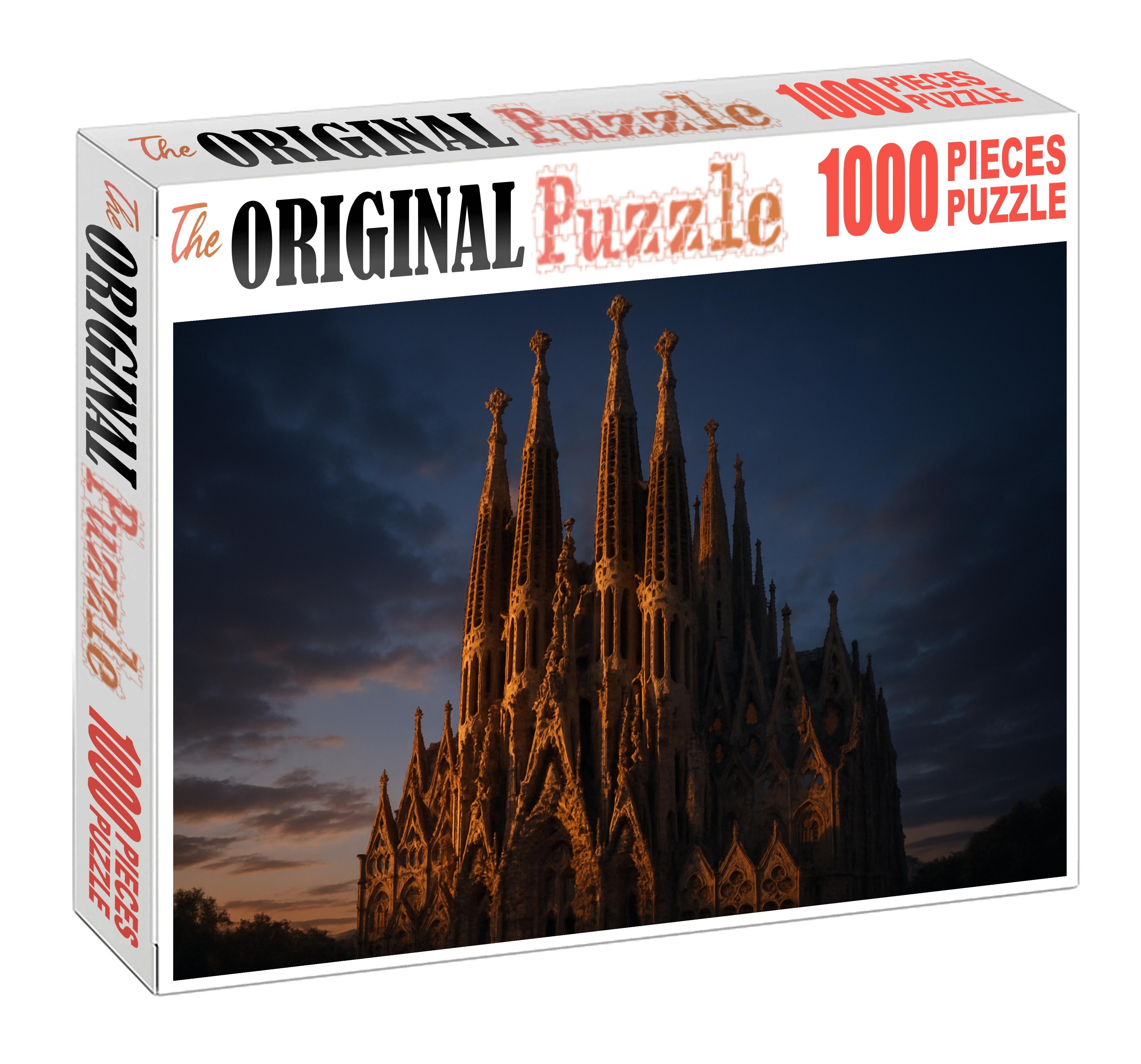Sagrada Familia Located In Barcelona Spain Recognized By 7935 Worldwide As An Unparalleled Masterpiece Of Modernist Architecture Large Format Puzzle