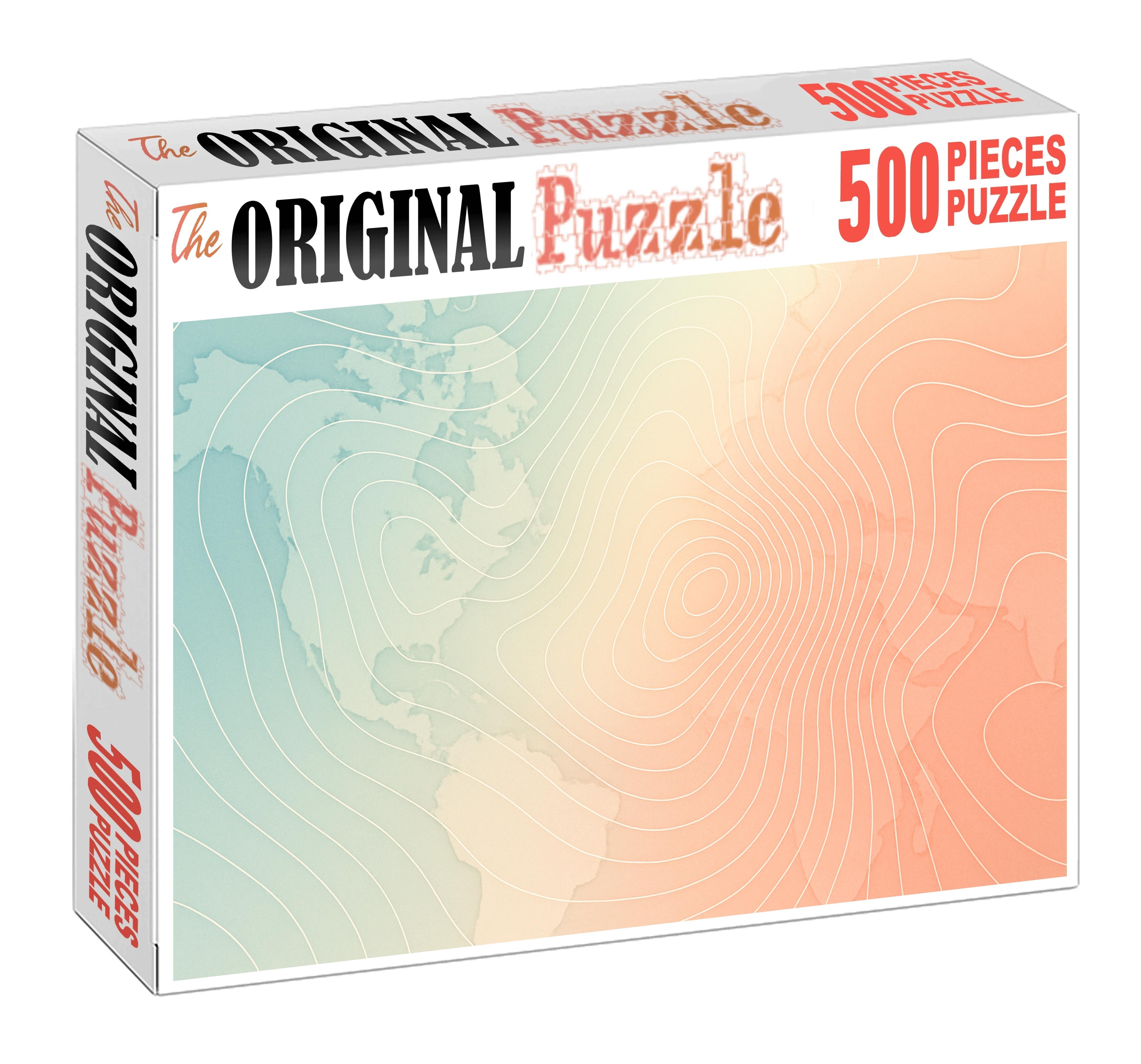 Atmospheric Pressure Contour Chart Puzzle For Adults