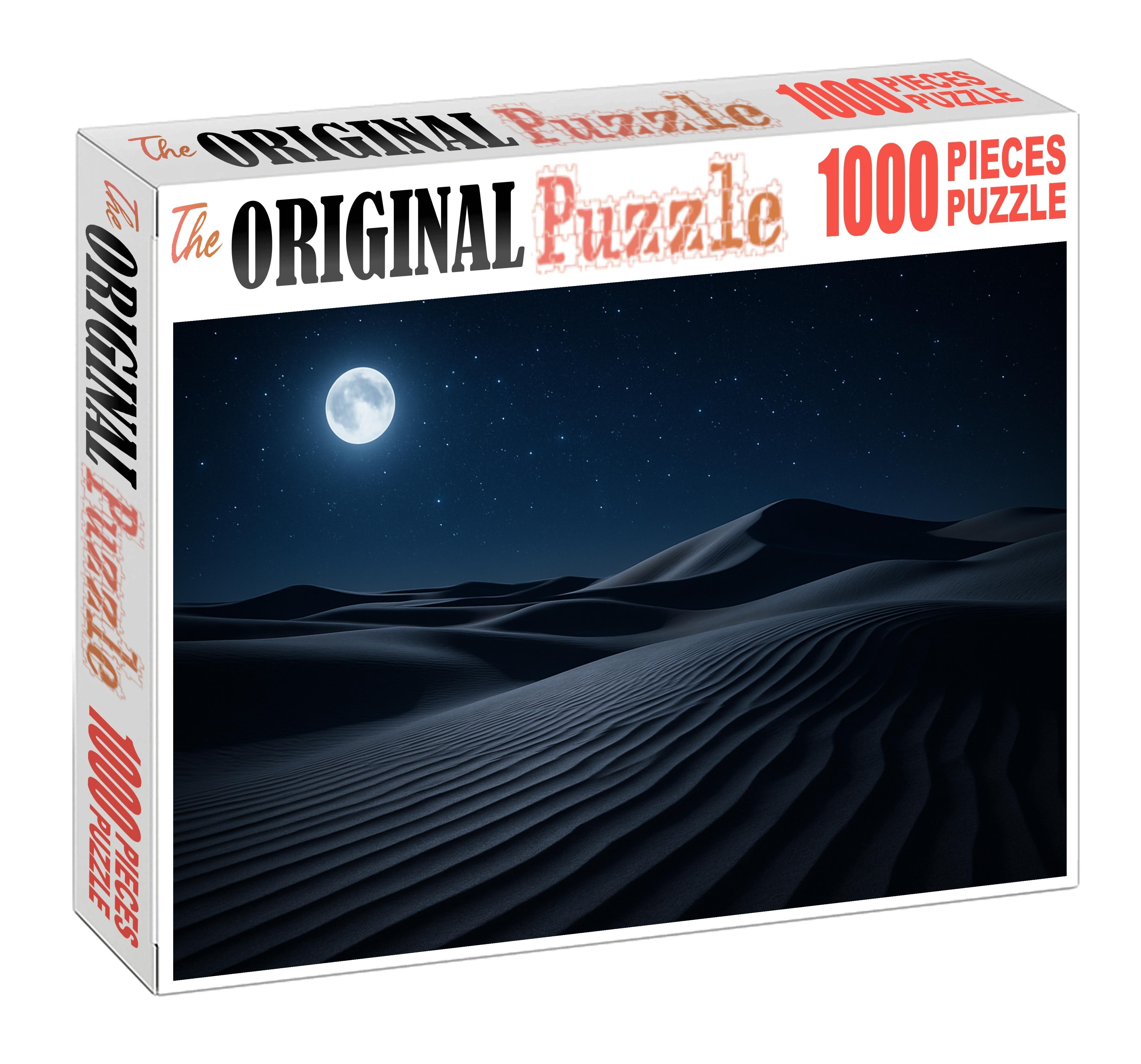 Moonlit Drift Silver Sands Under Star-strewn Sky Puzzle Challenge