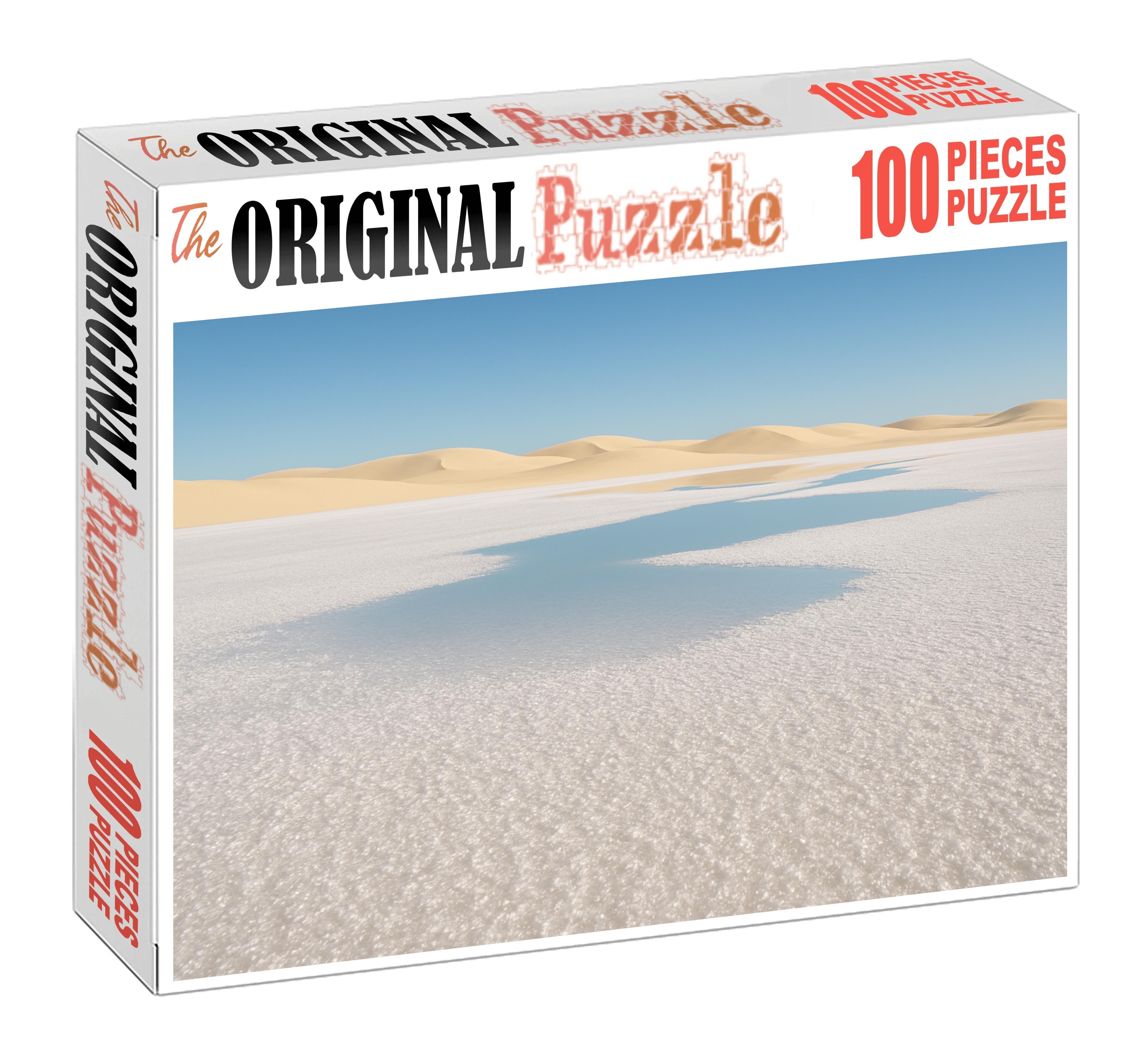 The Mirage Basin Reflective Salt Flats Amid Sand Waves Easy Puzzles