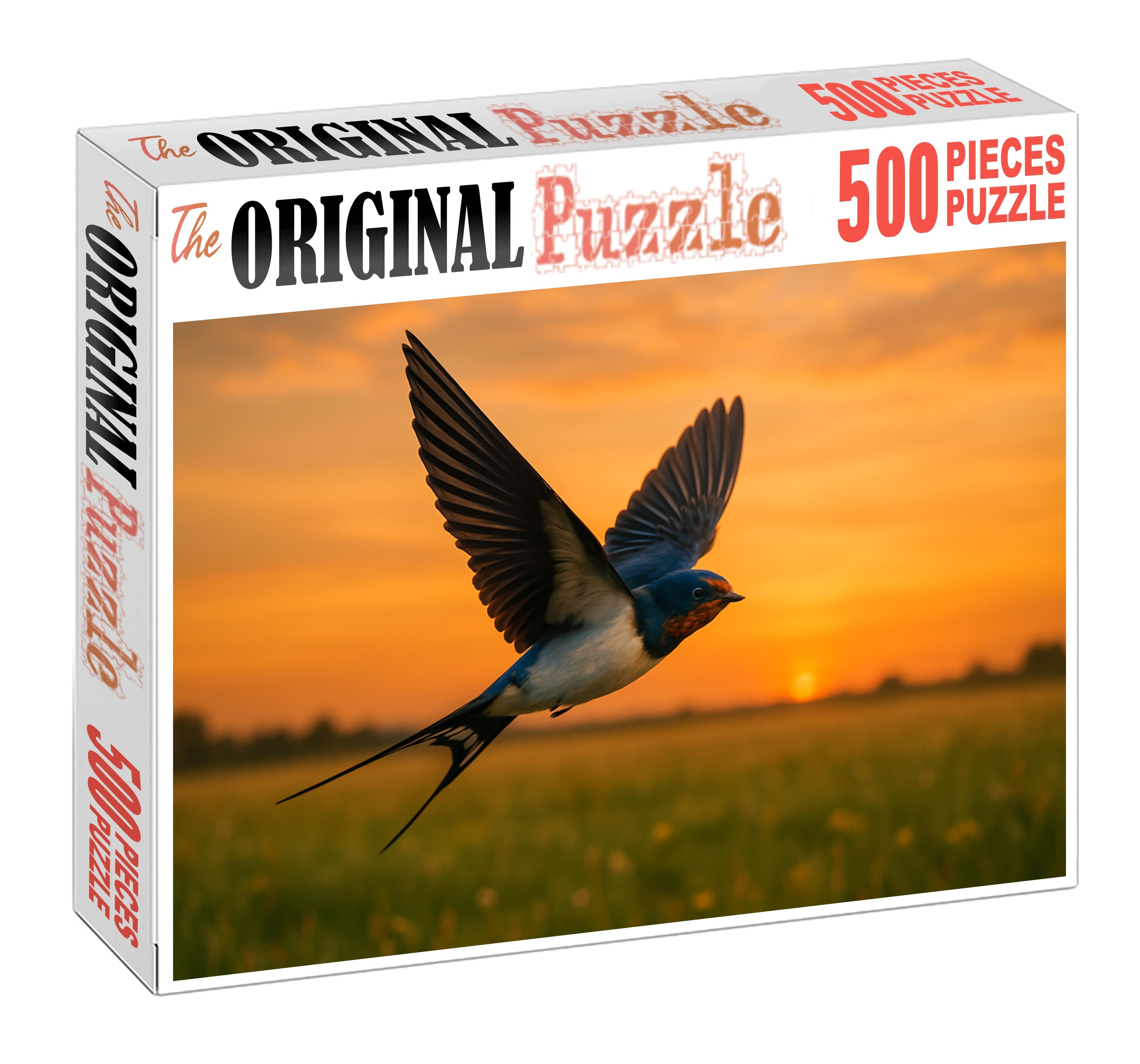 Barn Swallow Aerobatic Wonder Of The Open Sky 300 Piece Puzzle