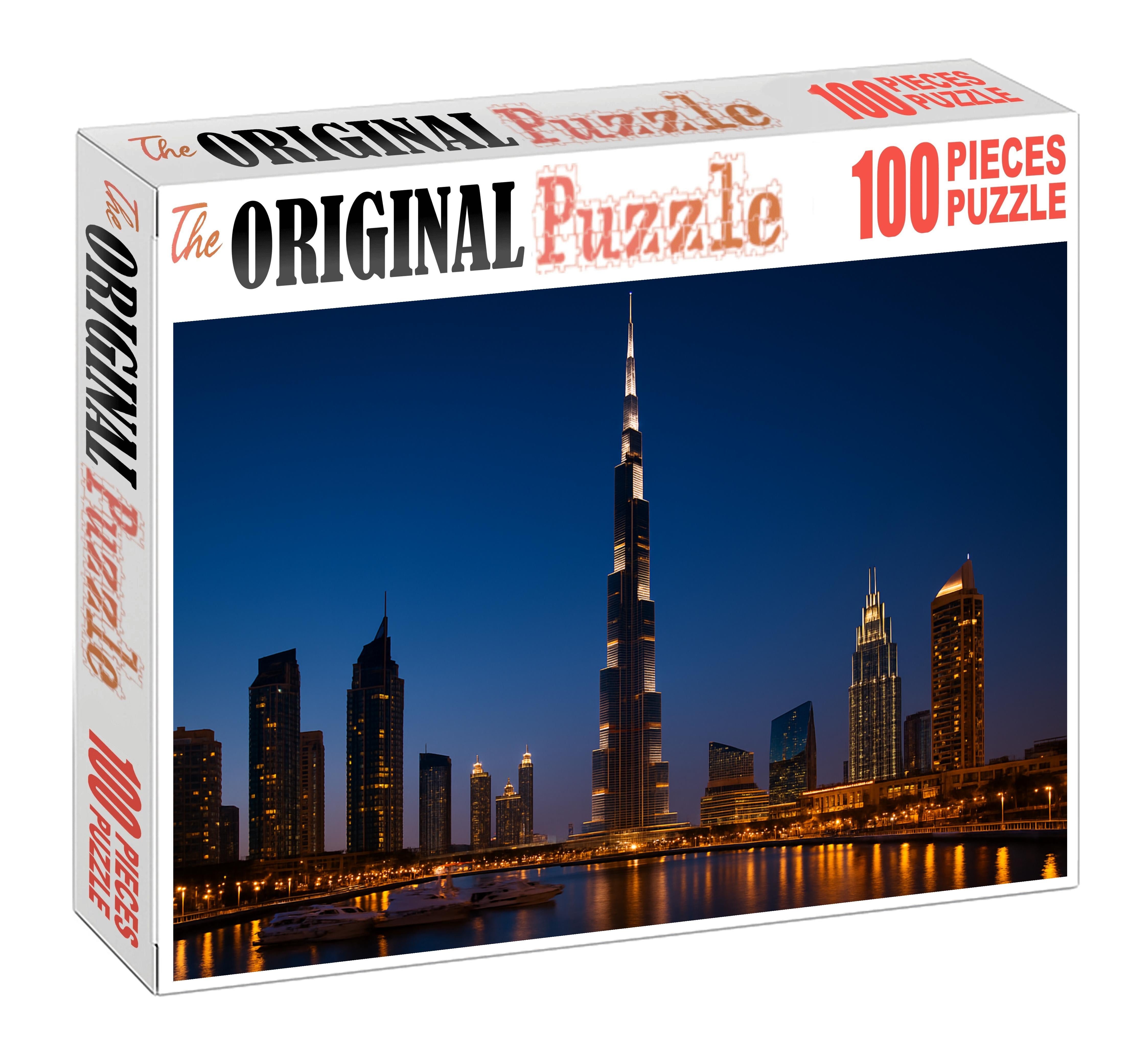 Dubai Marina Skyline Ultra-modern Supertalls Dominated By The Burj Khalifa Puzzle For Adults