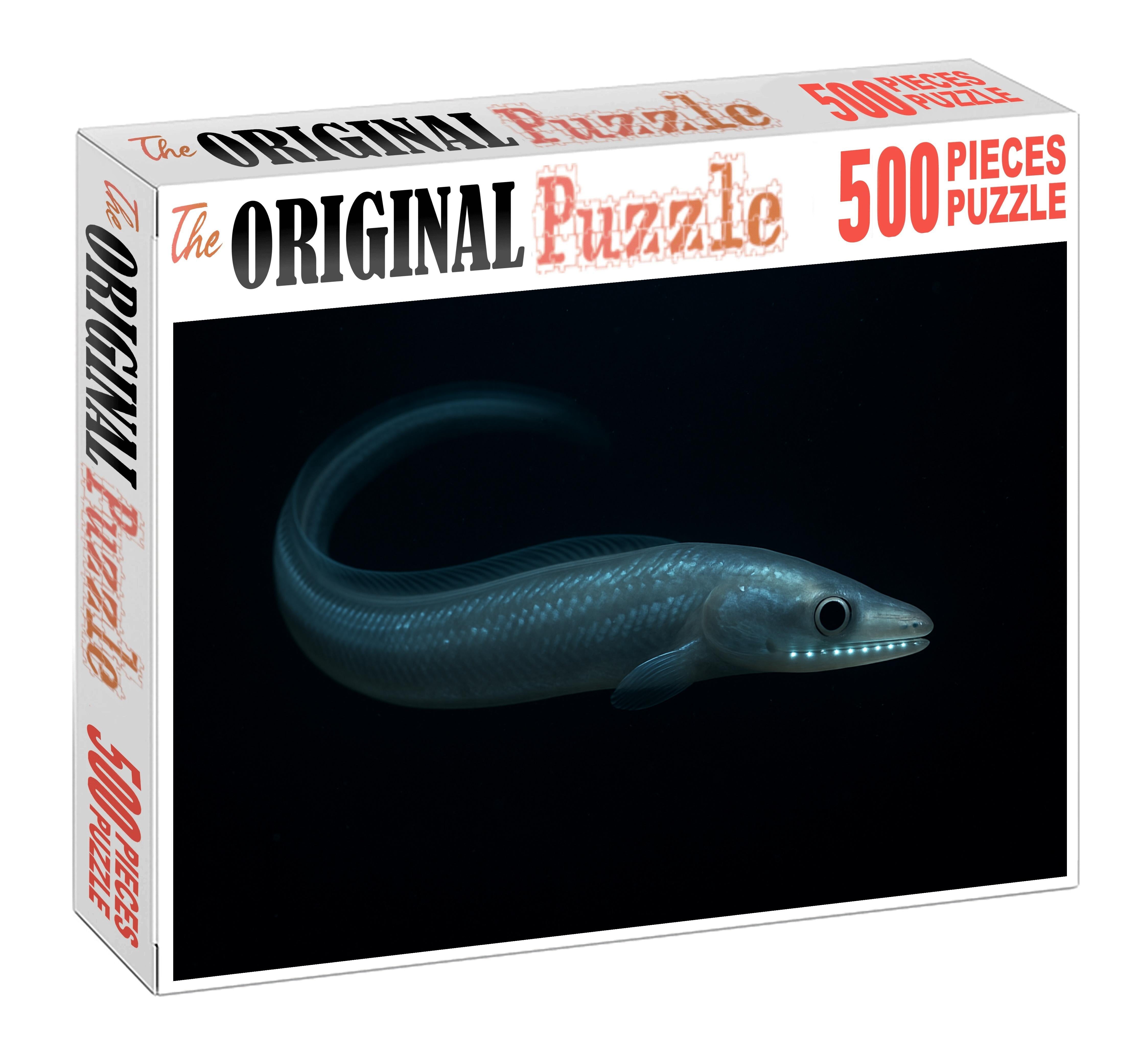 Pearl-scaled Abyssal Eel Deep Ocean Predator With Translucent Body Puzzle Fun