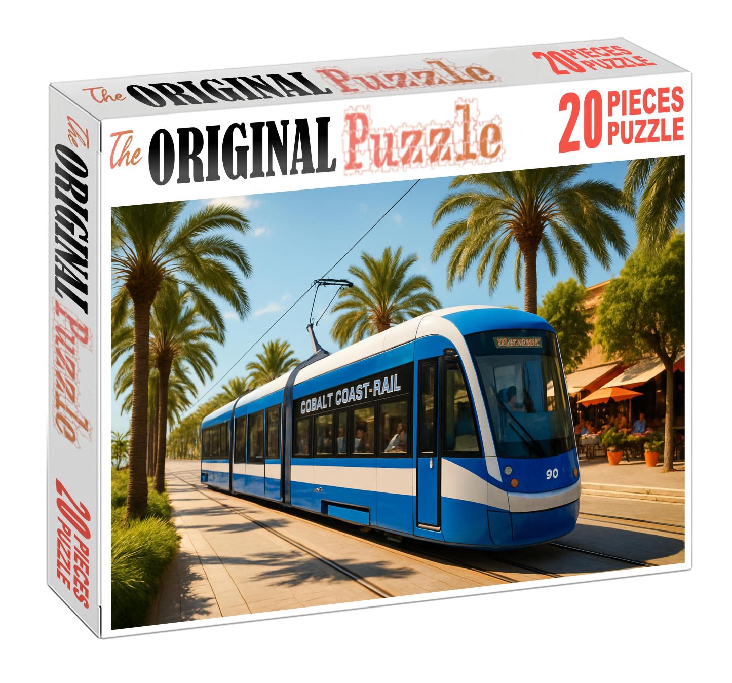 Cobalt Coast Light Rail Modern Electric Tram System With Sleek Low-floor Cars Challenging Puzzles