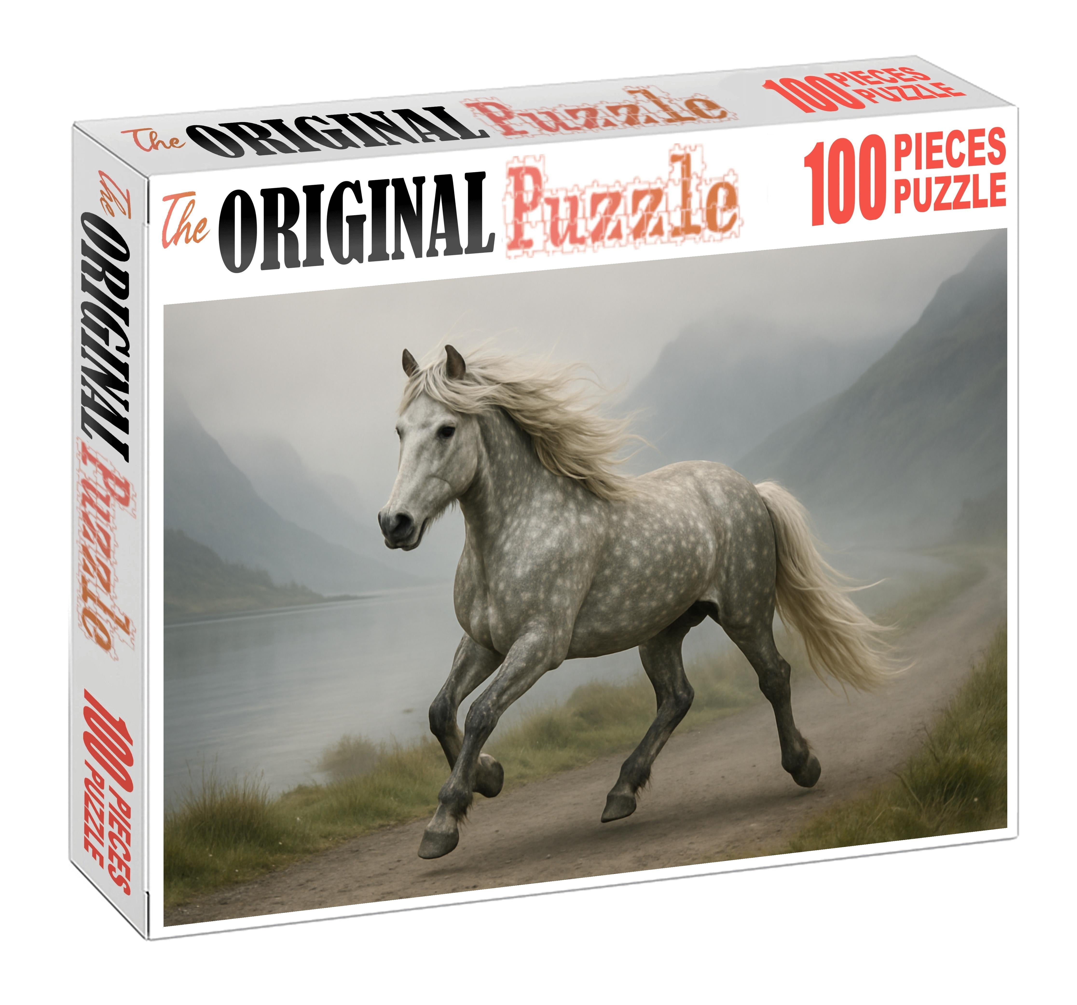 Silver Mist Icelandic Mare 1000 Piece Puzzle