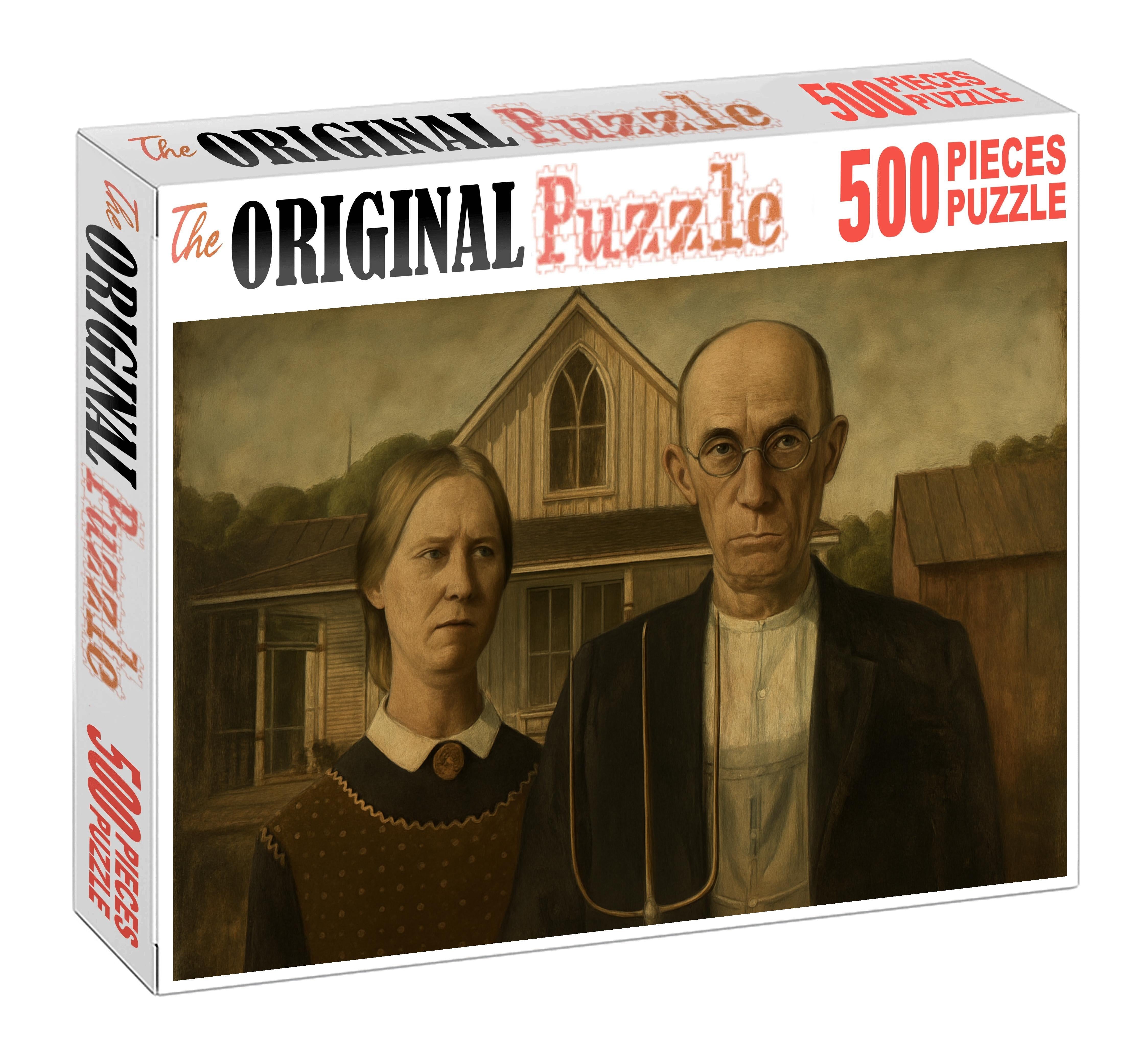 American Gothic Premium Puzzle Pieces