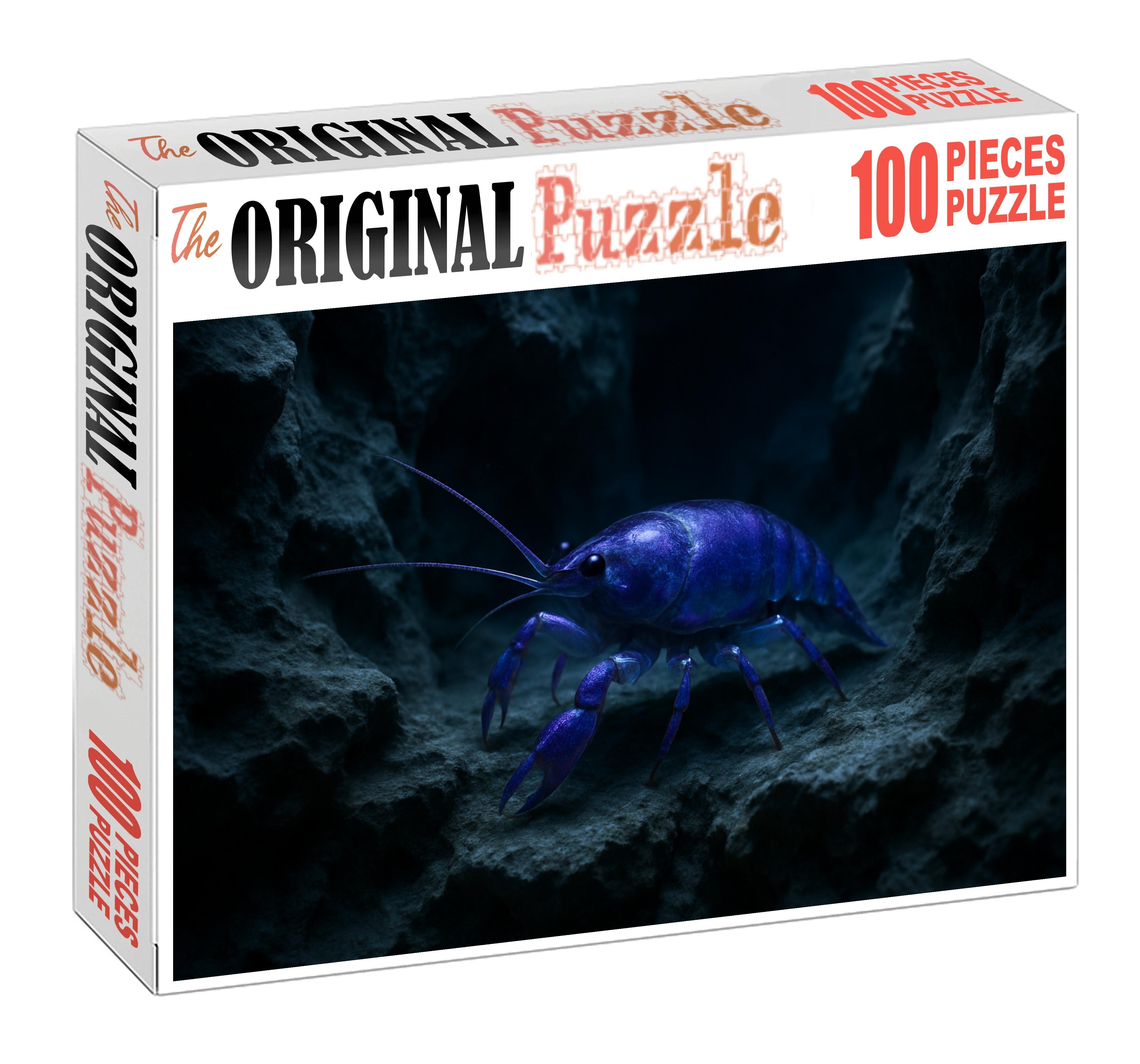 Sapphire Strider Elusive Deep-water Crustacean With Iridescent Shell 50 Piece Puzzle