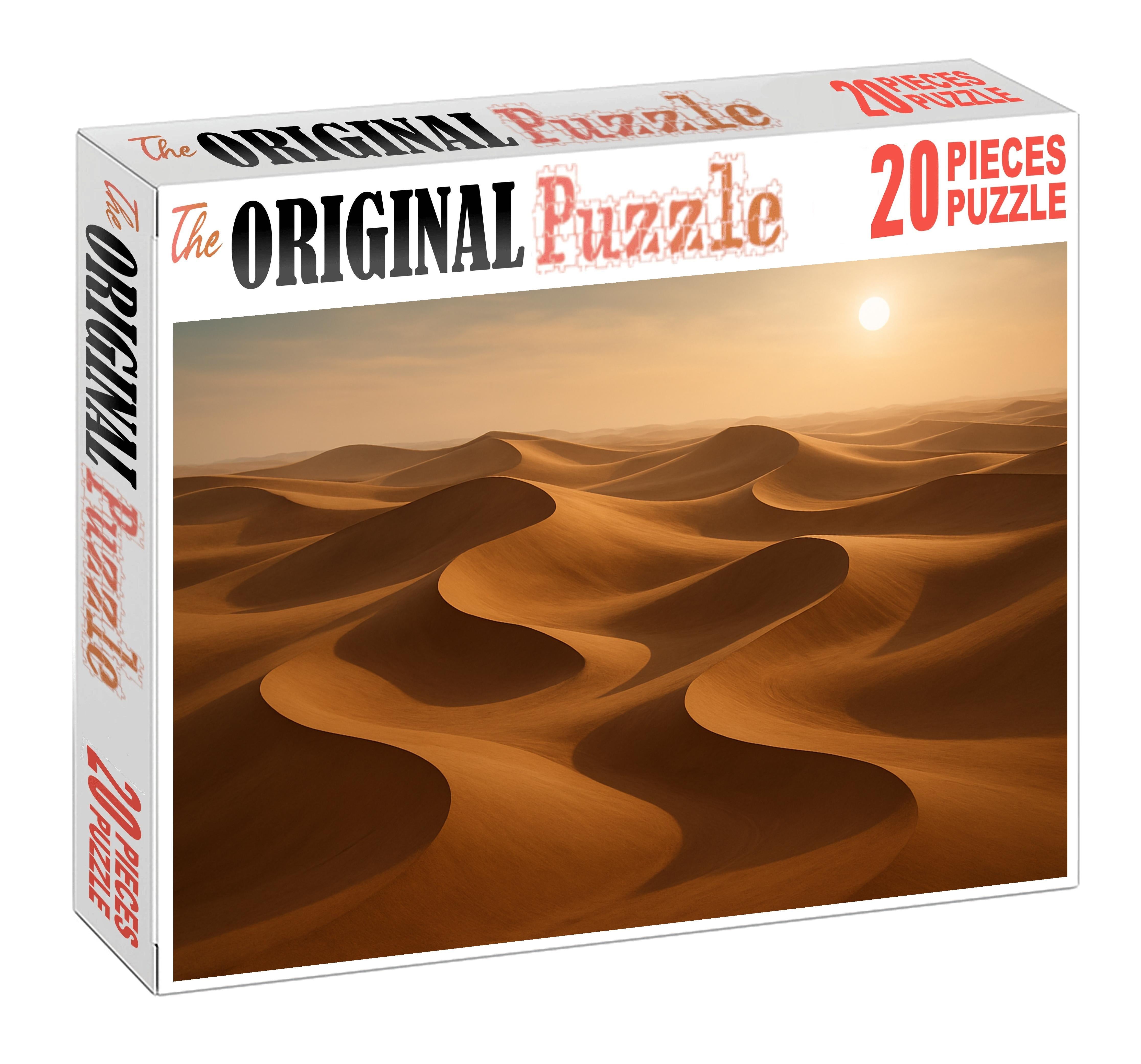 Dune Serpentines Graceful Curves Amid Tawny Sands 500 Piece Puzzle