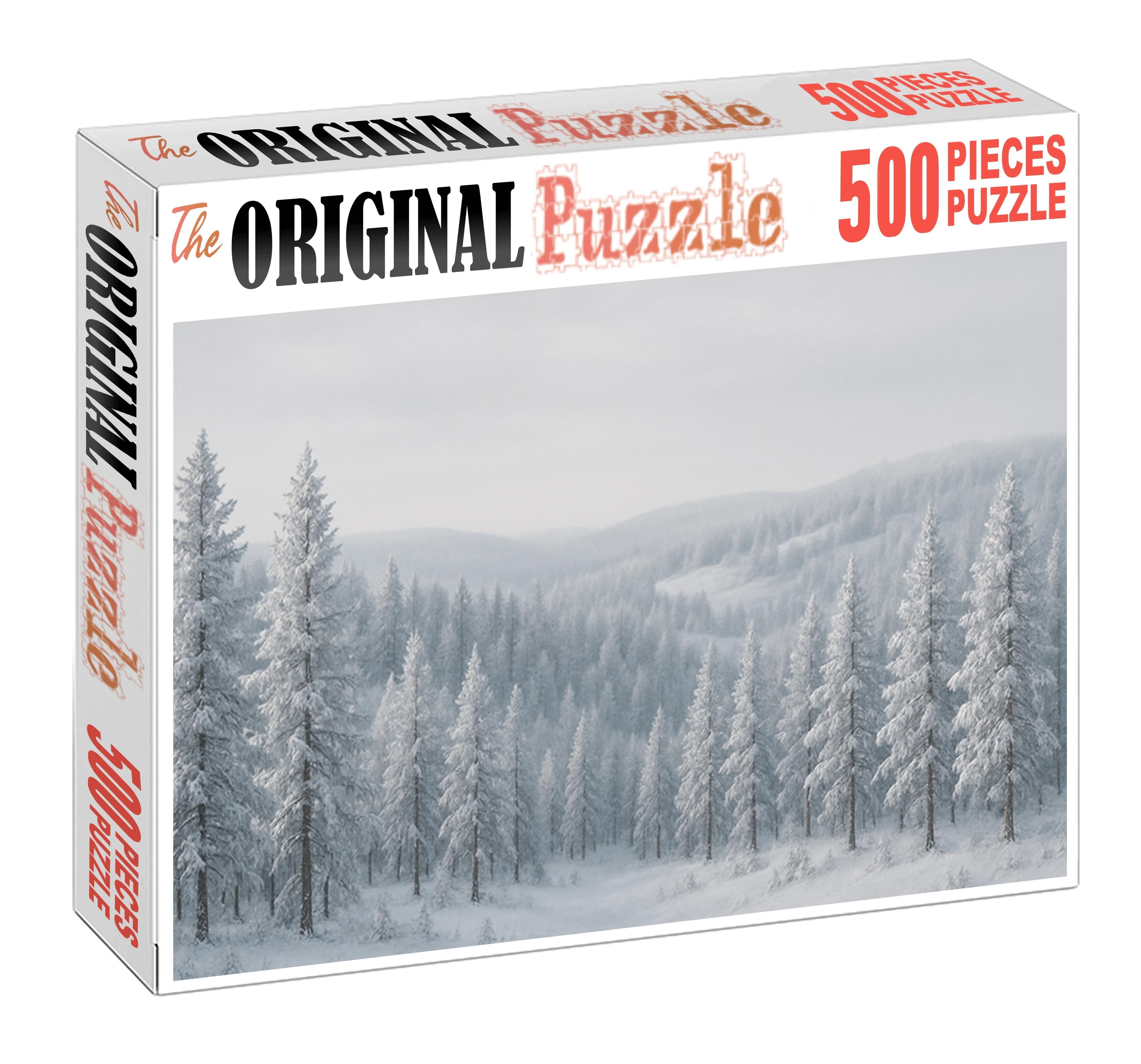 Winter Frosted Pine Vista 100 Piece Puzzle