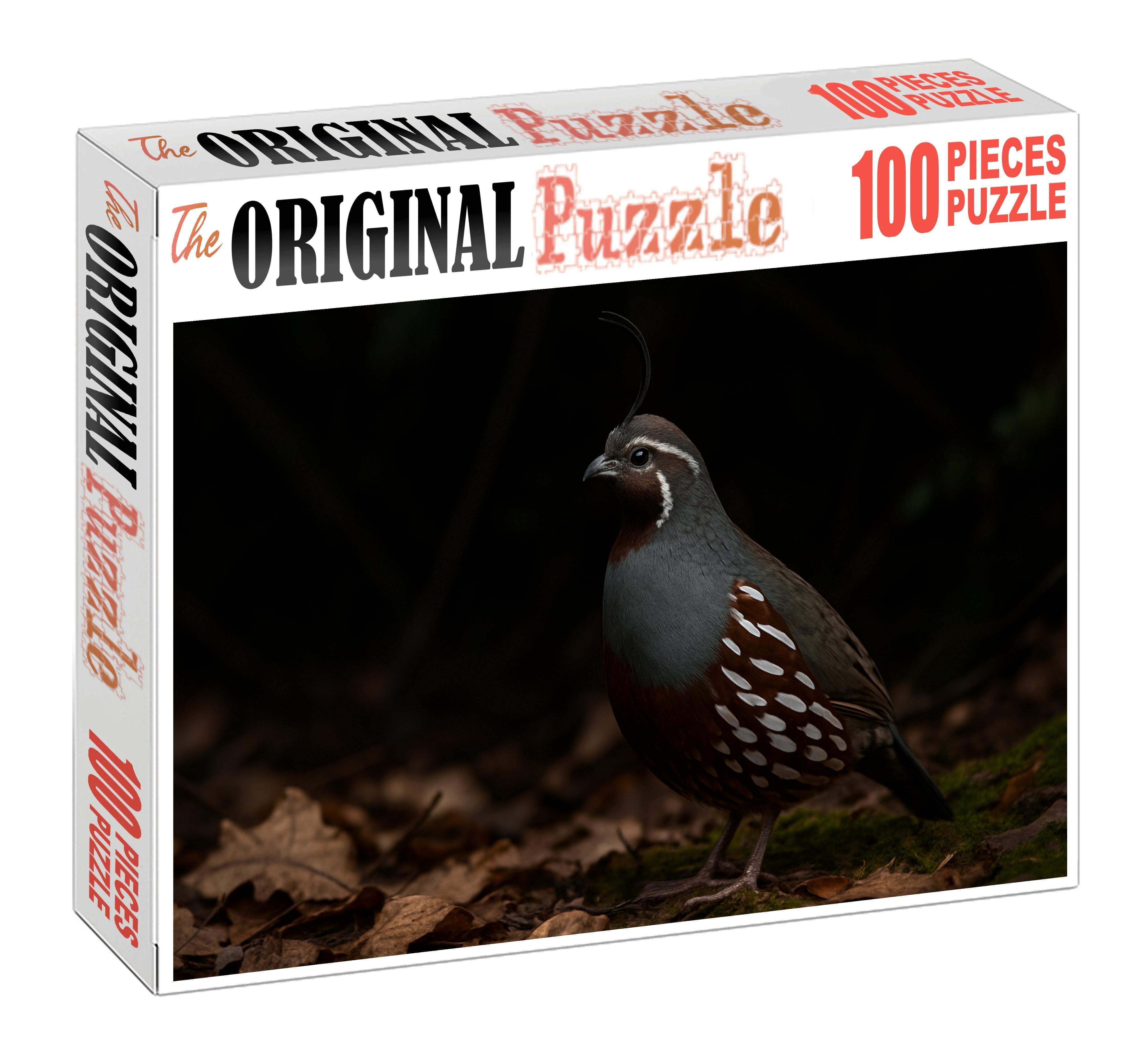 Mountain Quail Ground-dwelling Highland Sprite Puzzle Fun