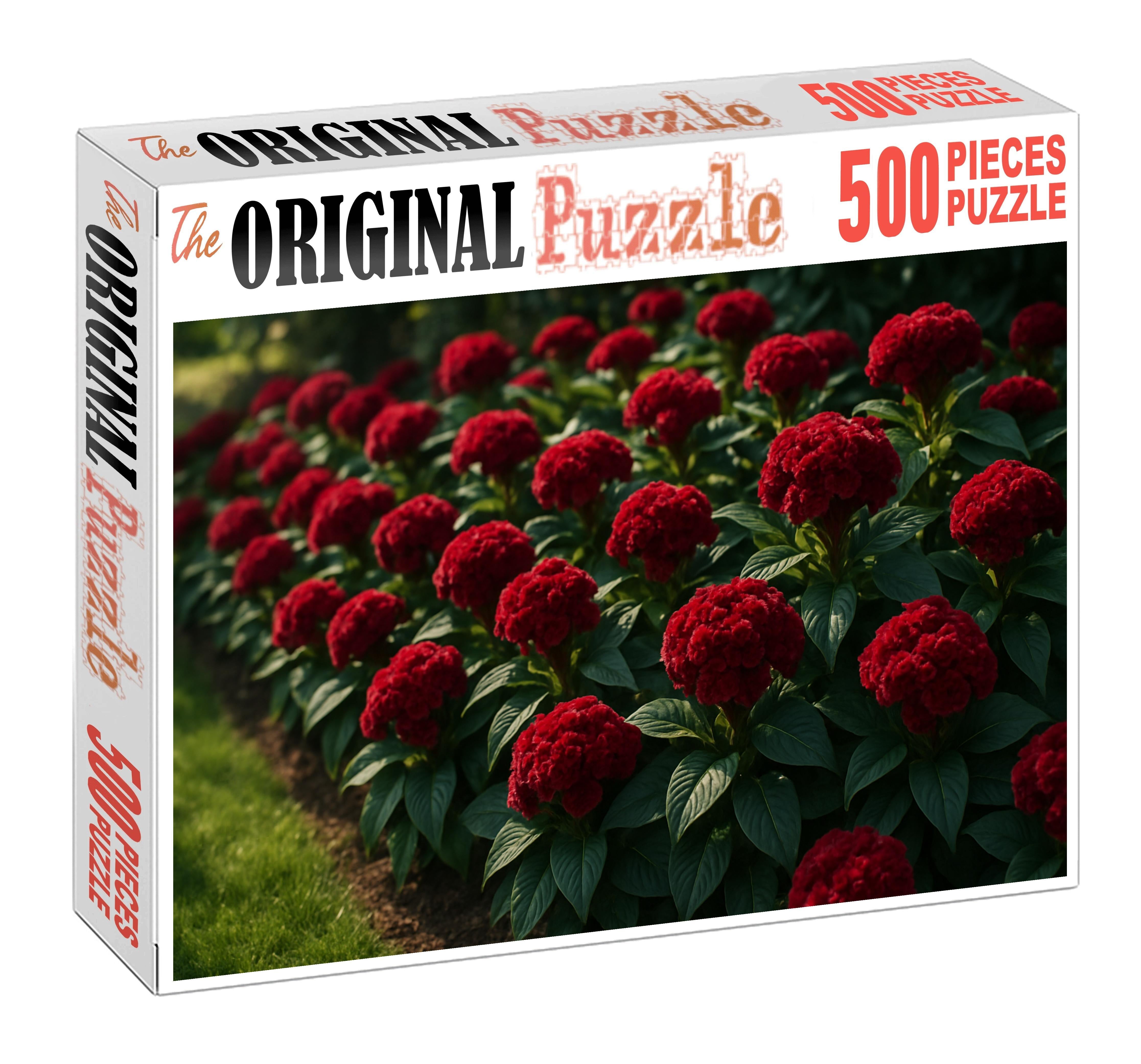 Crimson Velvet Accent Border 200 Piece Puzzle