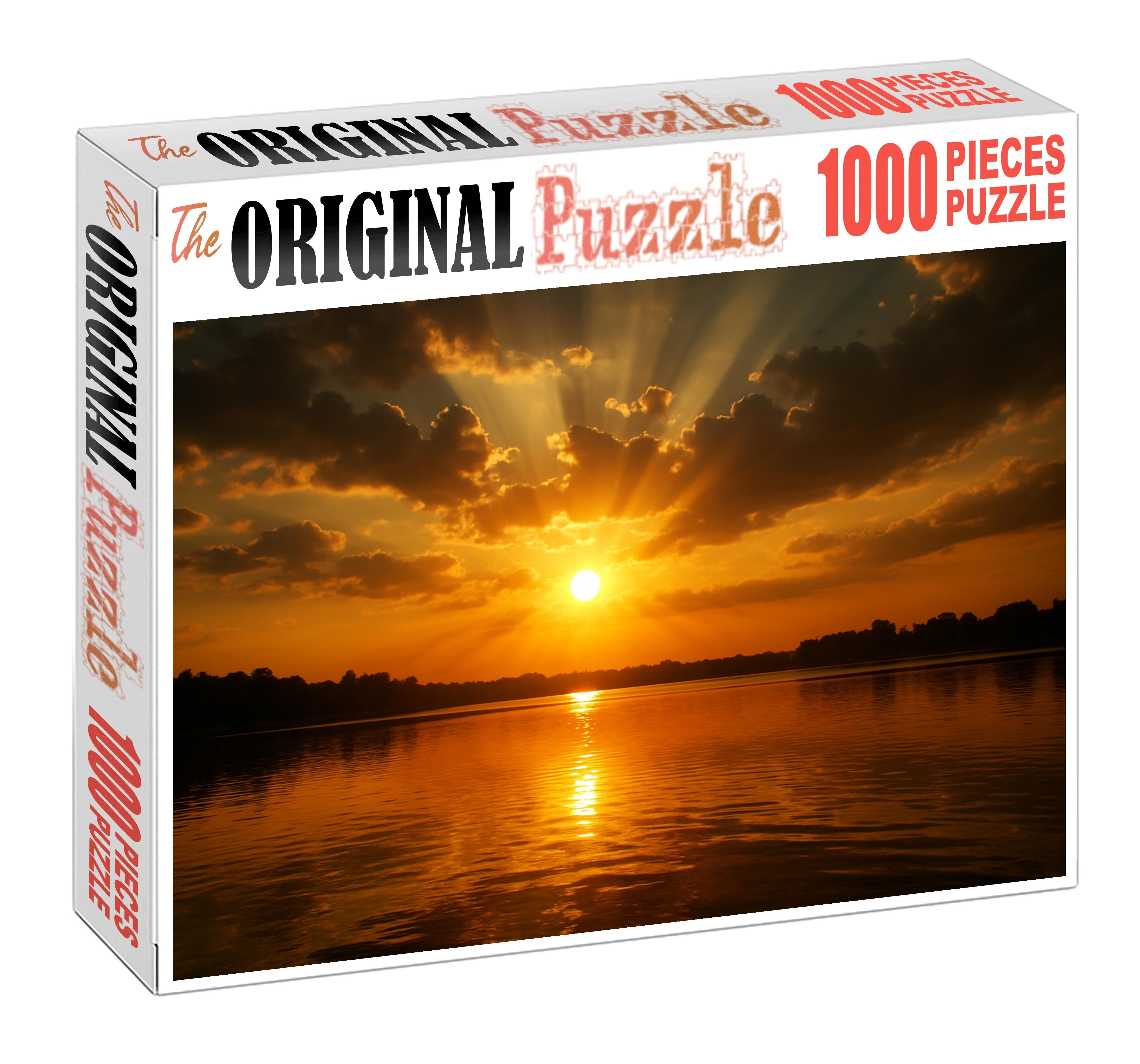 Golden Horizon Curtain 500 Piece Puzzle