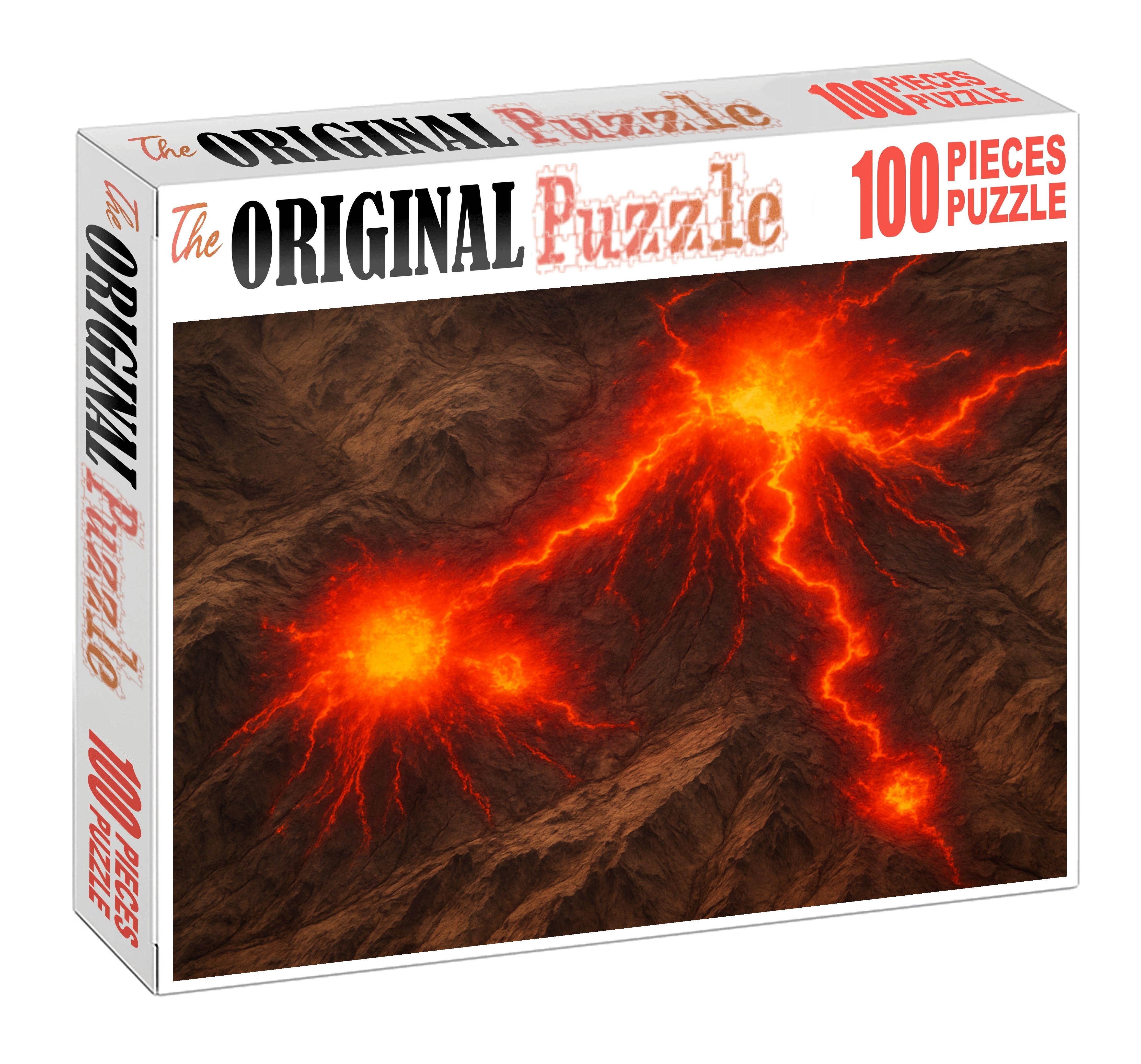 Volcanic Activity Heat Intensity Map Puzzle For Adults