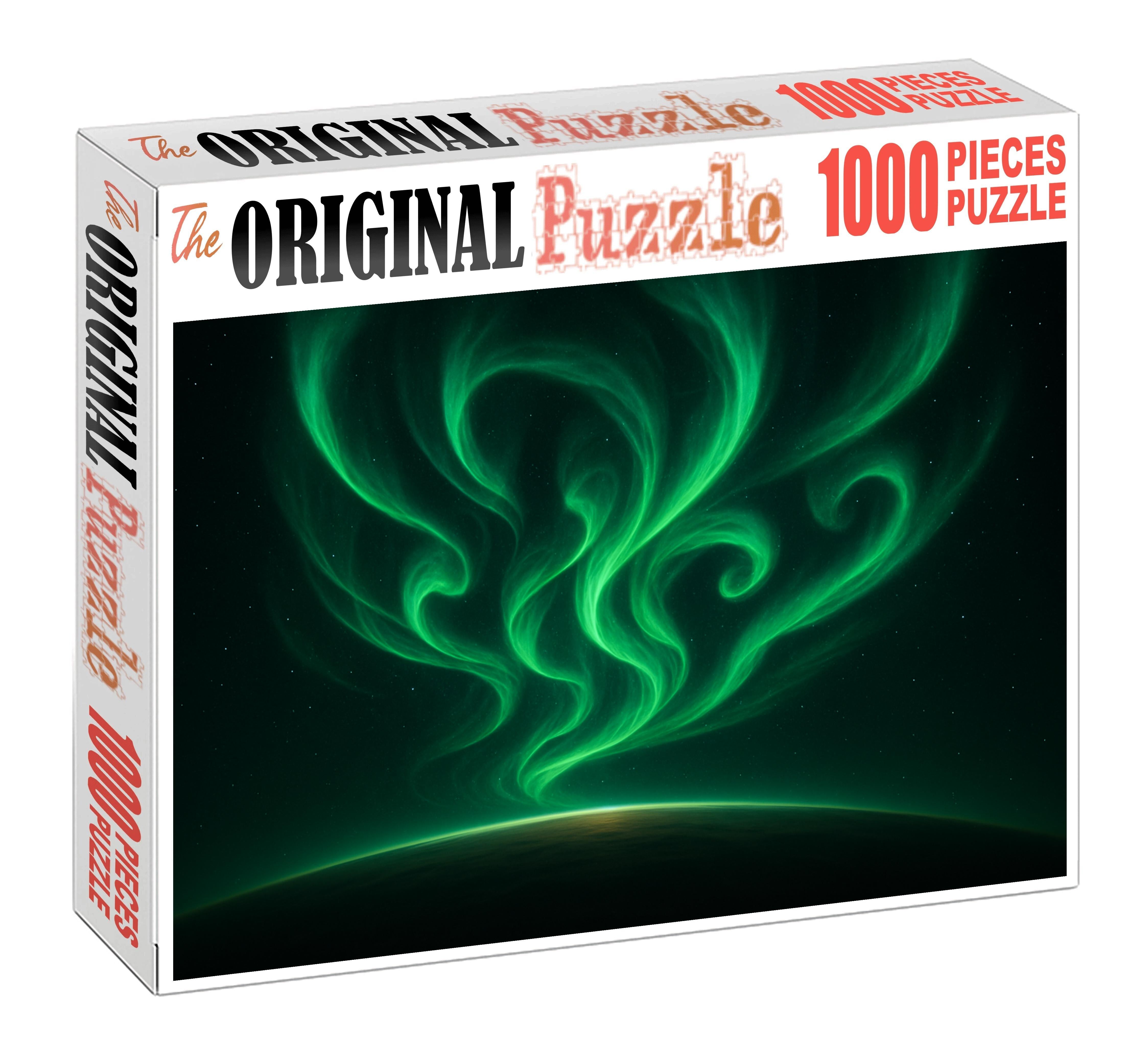 Emerald Aurora Swirl Puzzle Collection