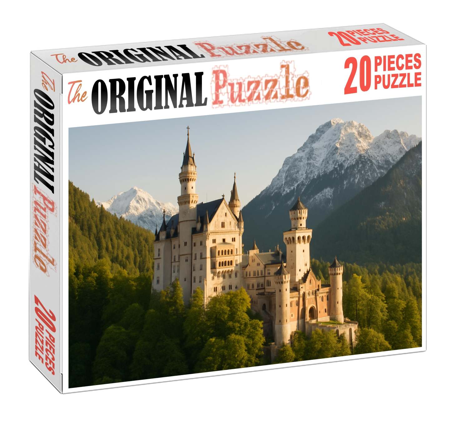Neuschwanstein Castle Nestled In Bavaria Near Fssen Germany Recognized By 6820 Globally As A Fairy-tale Castle Inspiring Imagination 20 Piece Puzzle