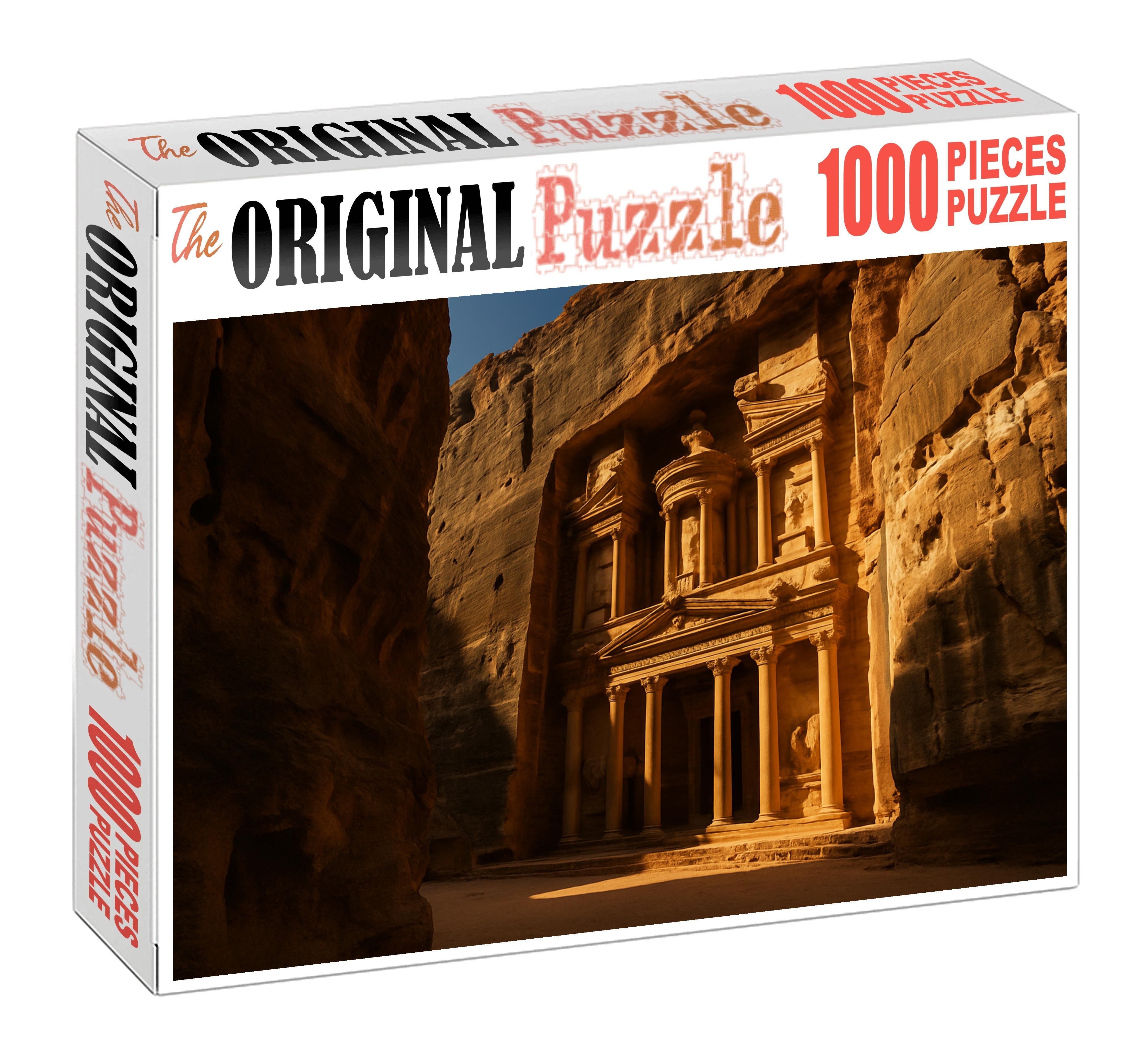 Petra Treasury Carved Into Sandstone Cliffs In Ma'an Jordan Recognized By 7109 Of Global Travelers As A Rock-cut Nabatean Marvel Easy Puzzles