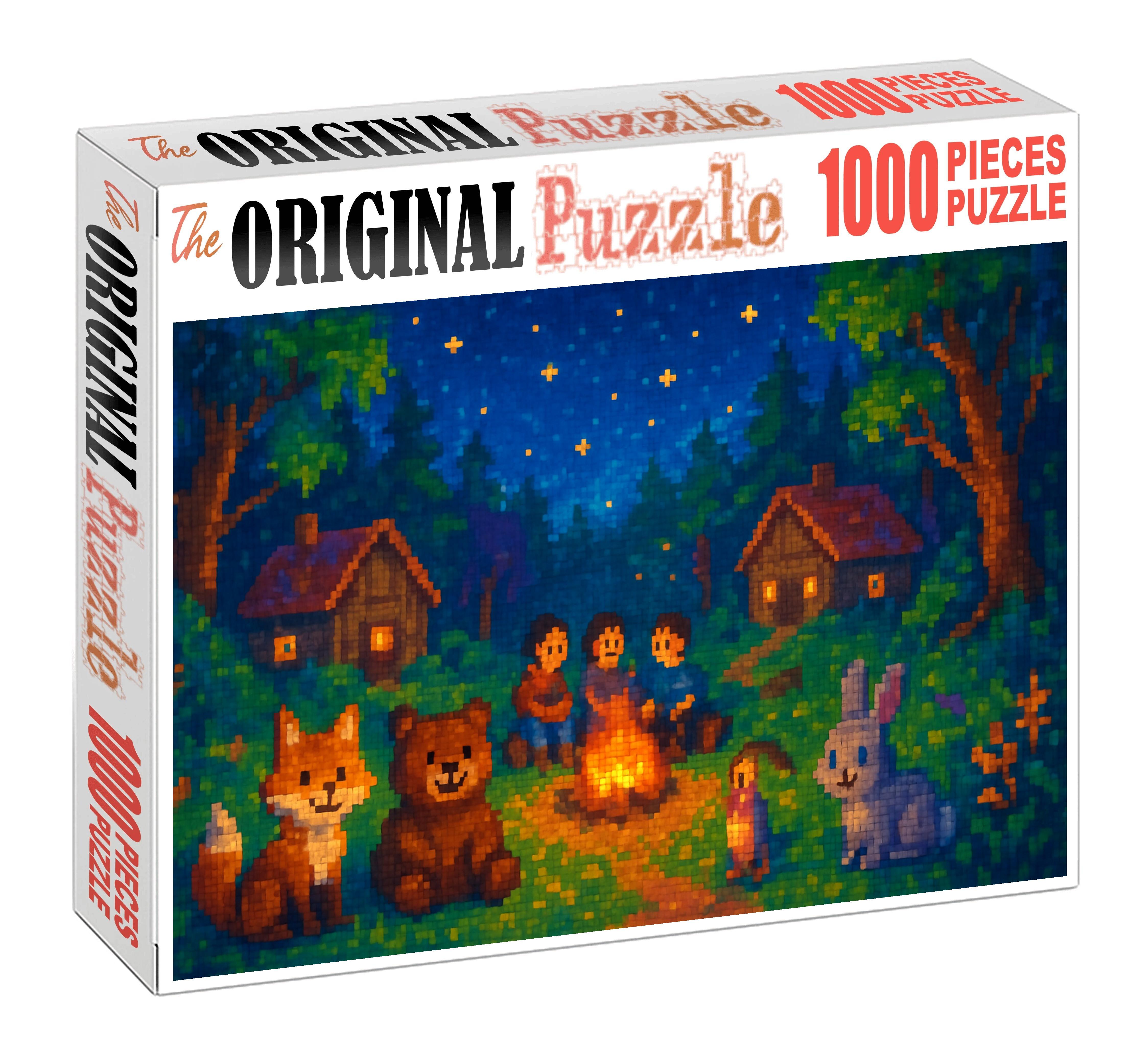 Indie Folk Pixel Storybook Charming 16-bit Tale Of Nature And Friendship 20 Piece Puzzle