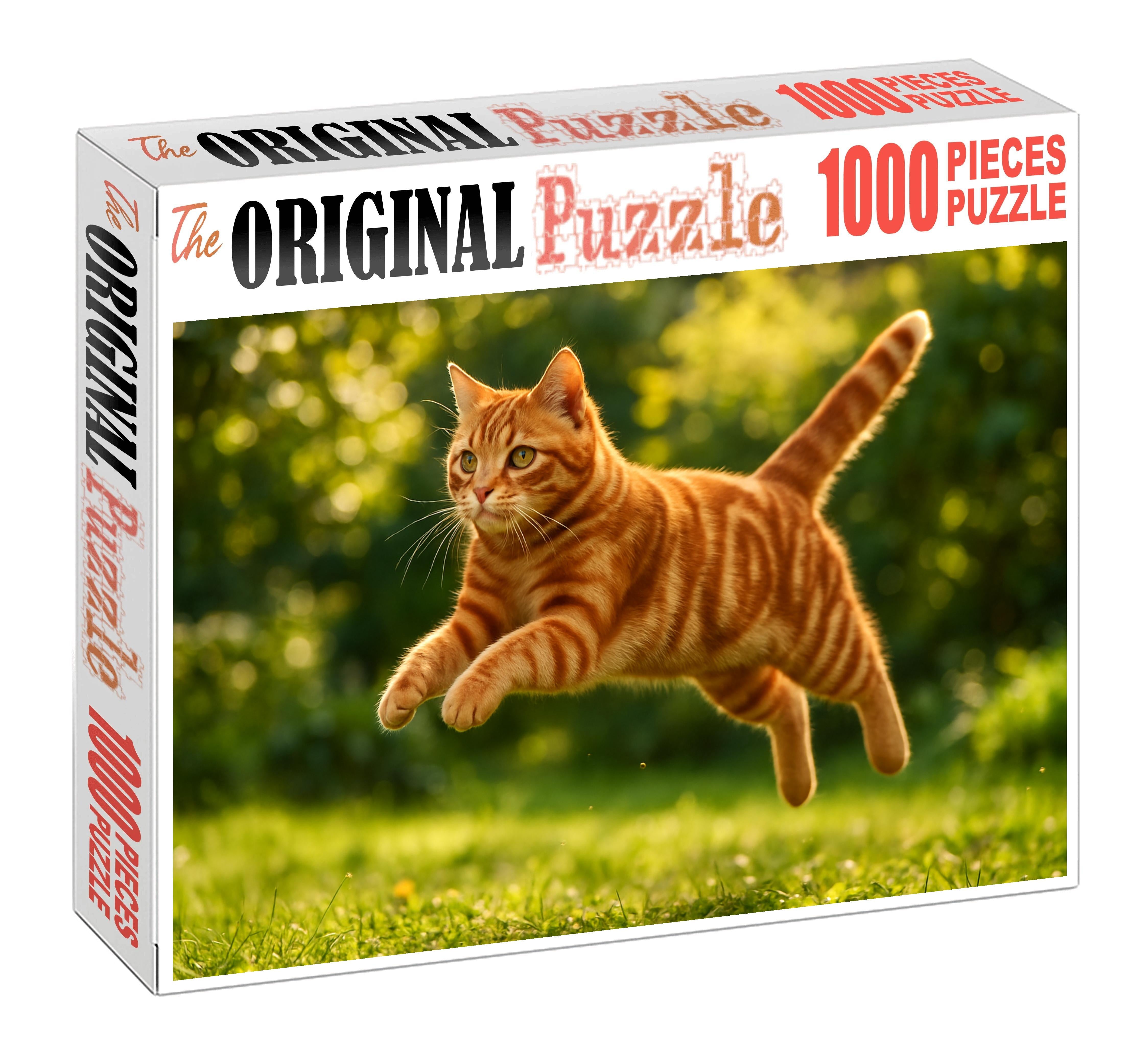 Copper Twister Spiraled Red Tabby With Spirited Charm Premium Puzzle Pieces
