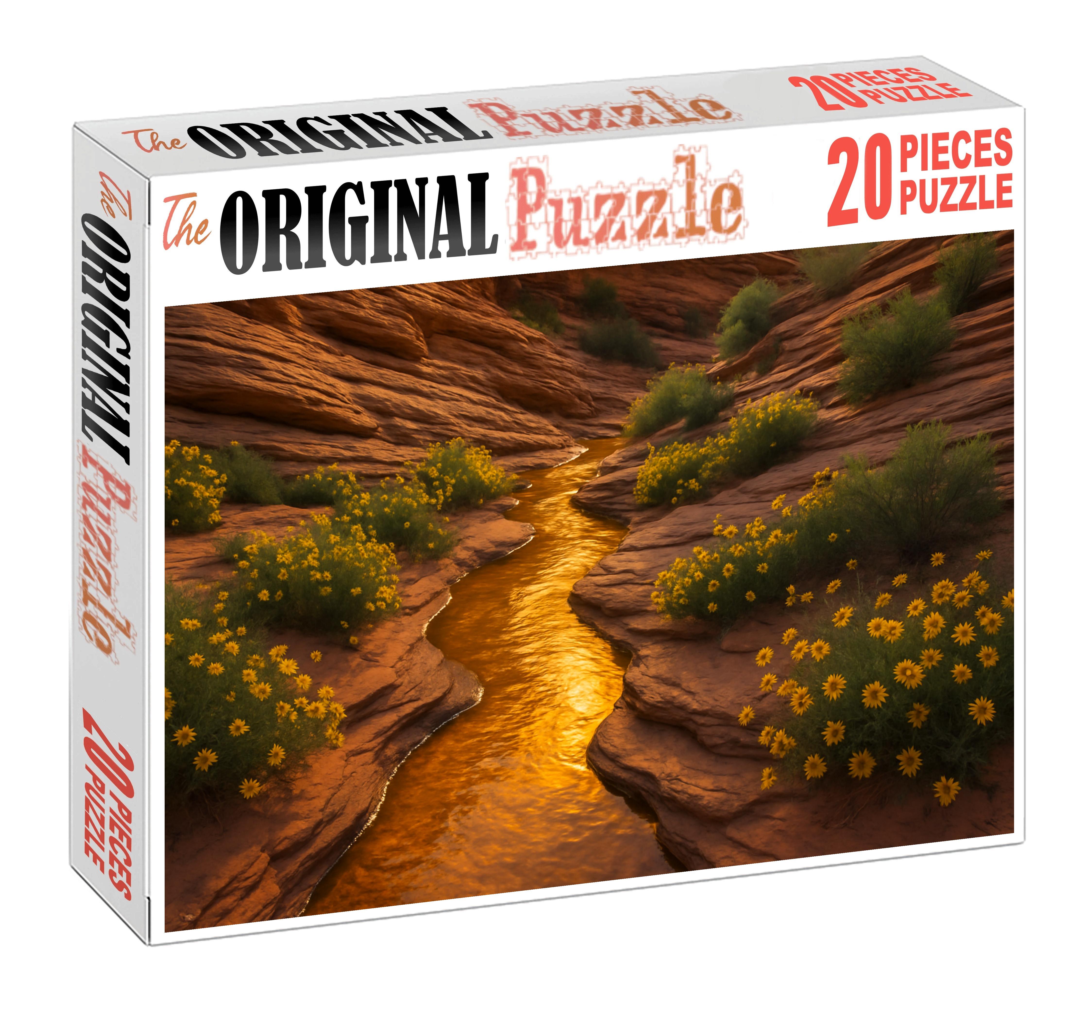 Amber Ribbon Cascade 200 Piece Puzzle