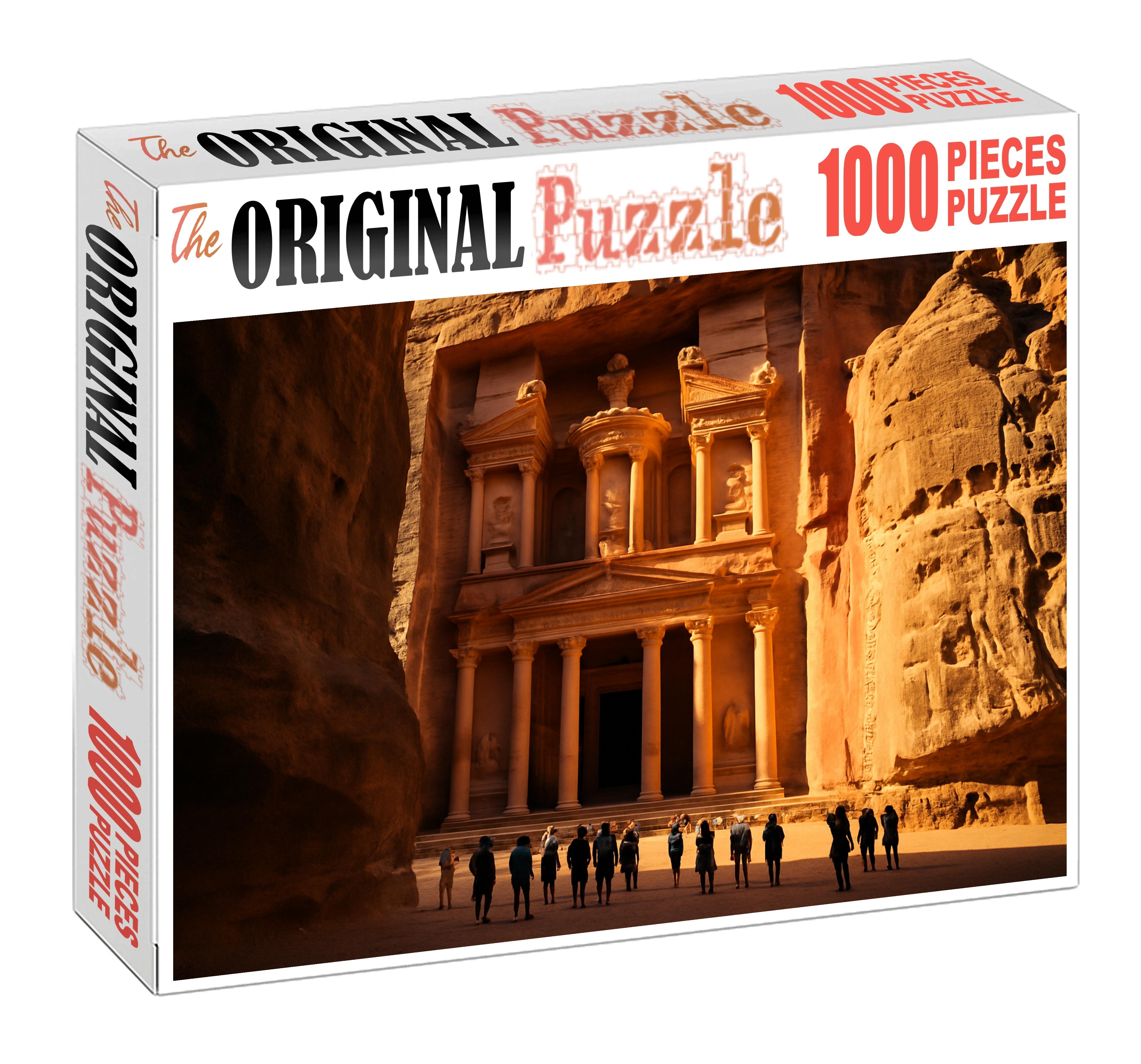 Petra Treasury Found In Ma'an Governorate Jordan Recognized By 6958 Worldwide As A Carved Sandstone Masterpiece Easy Puzzles