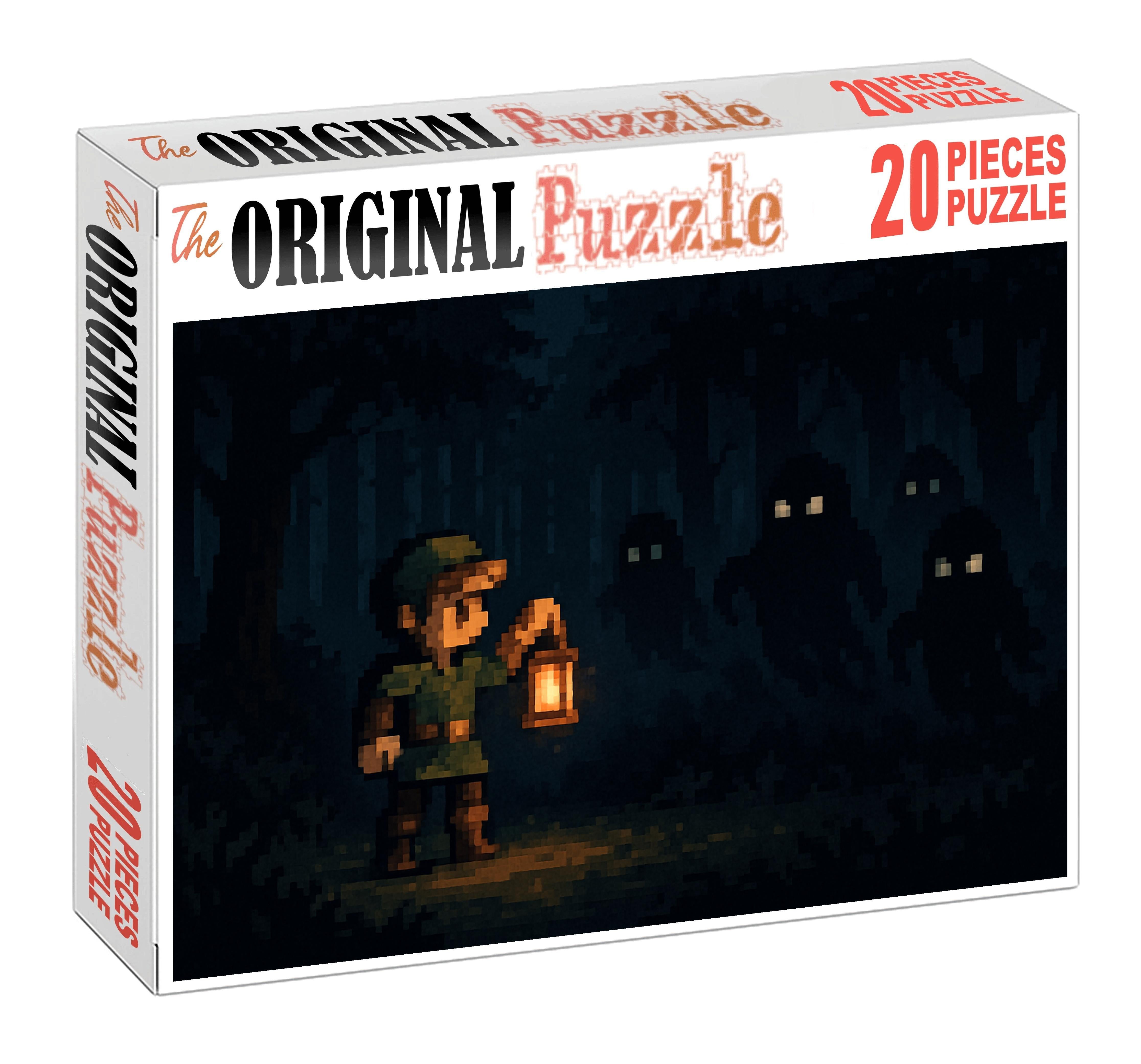Pixel Art Horror Quest Chilling Retro Adventure 50 Piece Puzzle