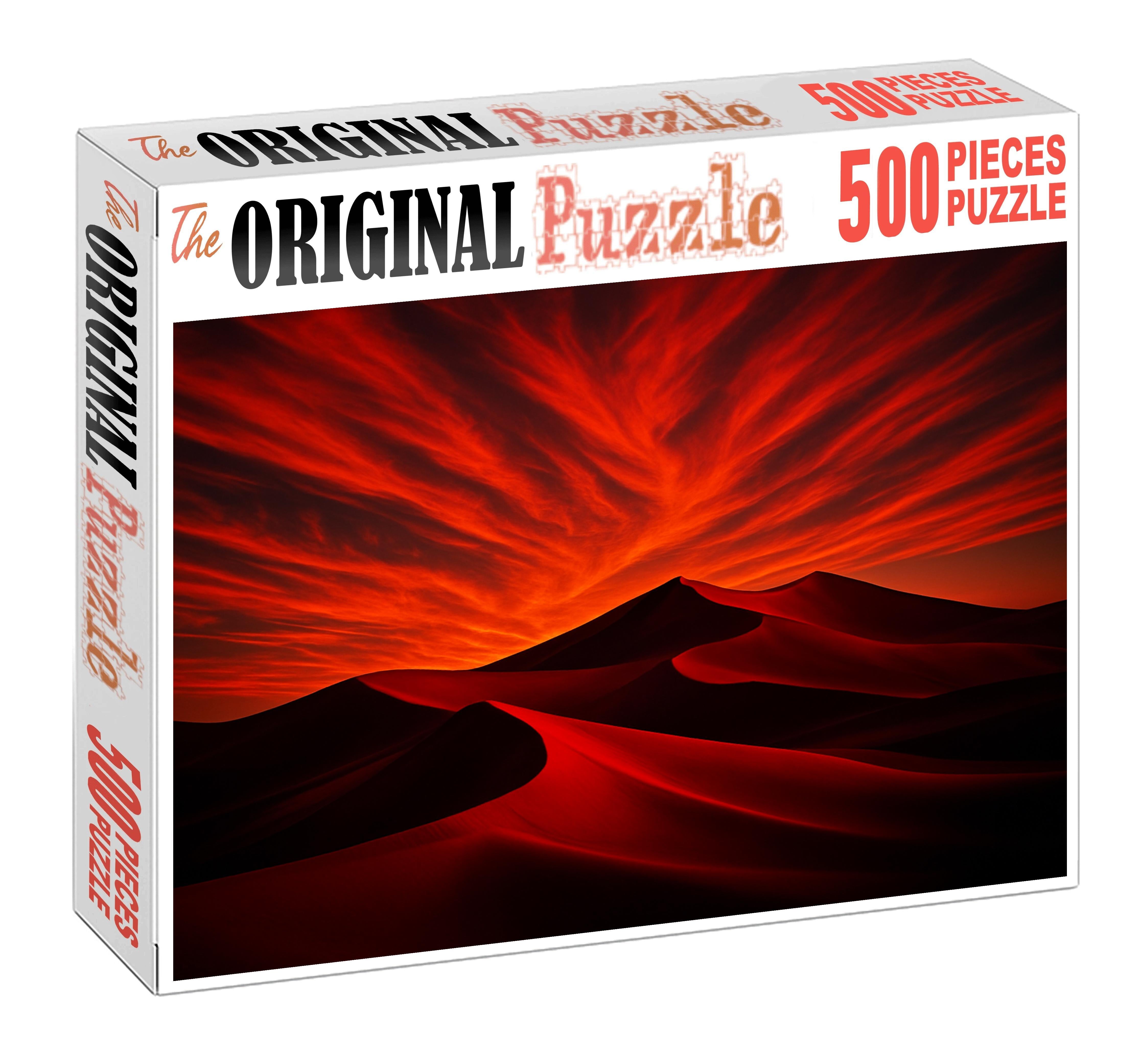 Crimson Veil Dunes 100 Piece Puzzle